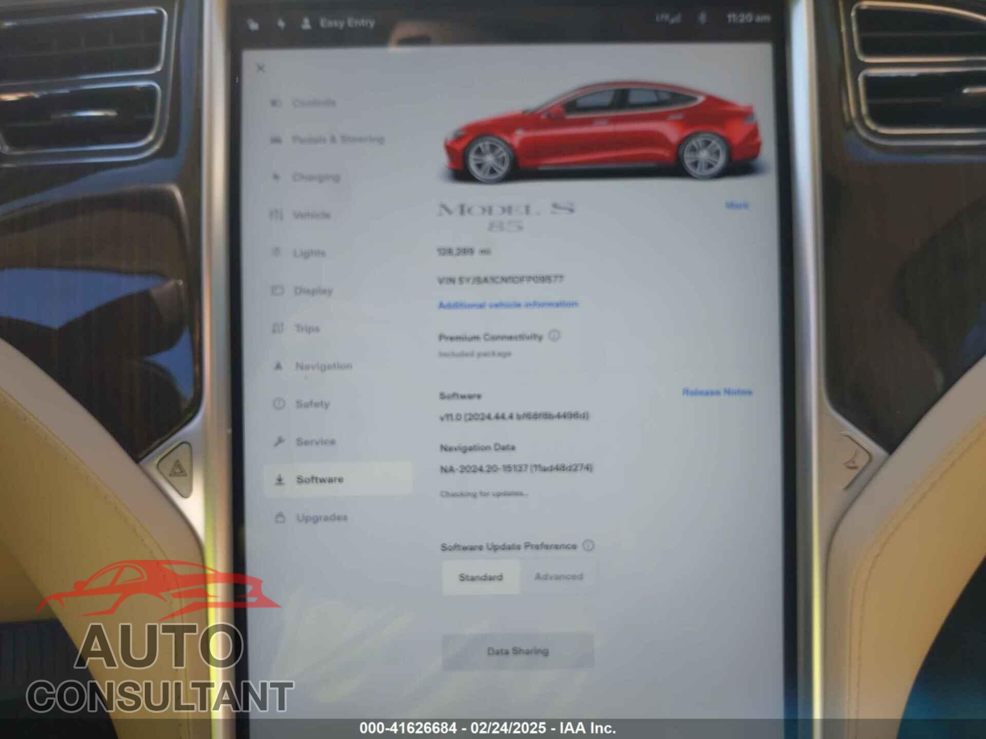 TESLA MODEL S 2013 - 5YJSA1CN1DFP09577