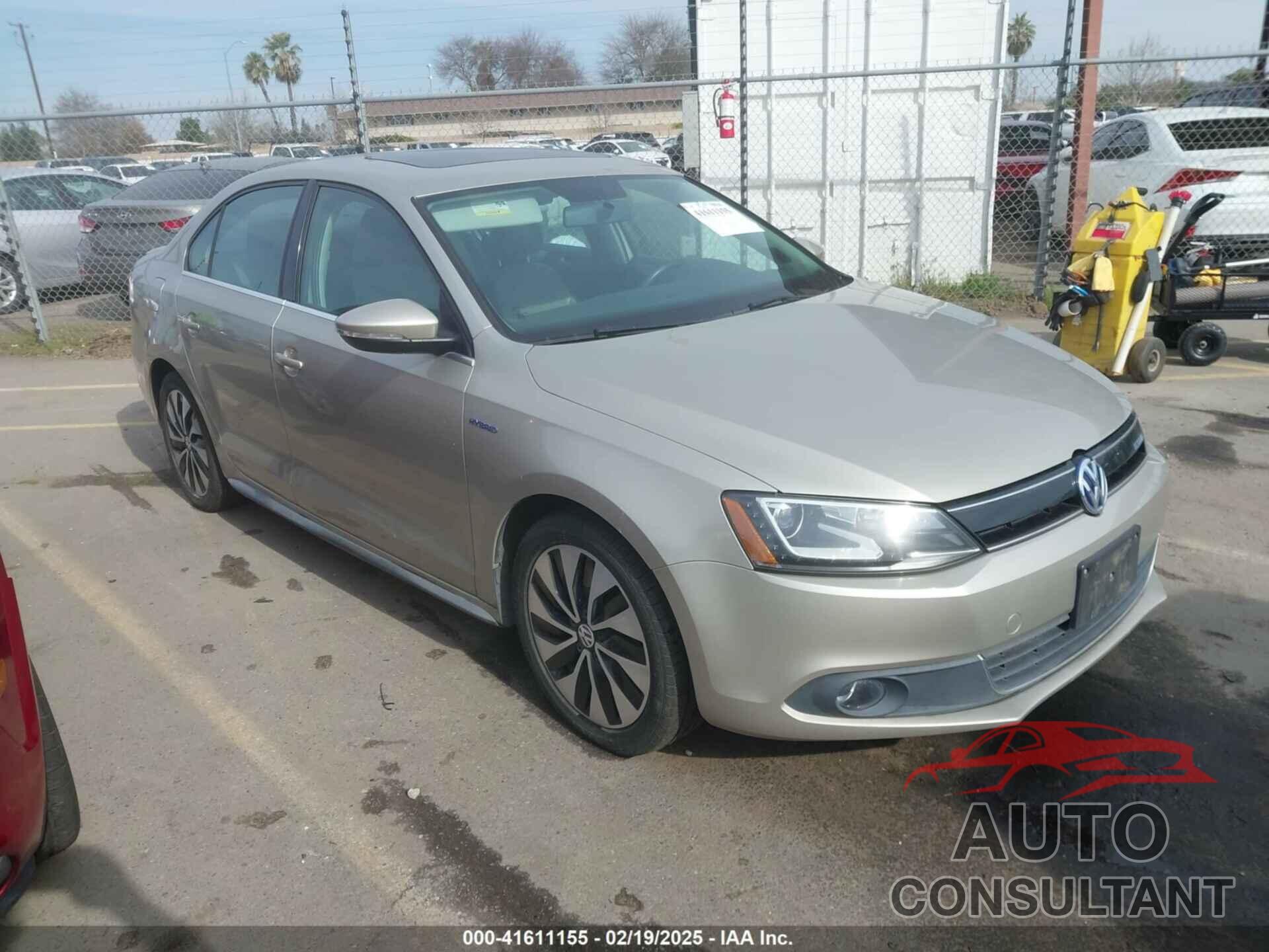 VOLKSWAGEN JETTA HYBRID 2013 - 3VW637AJ4DM251847