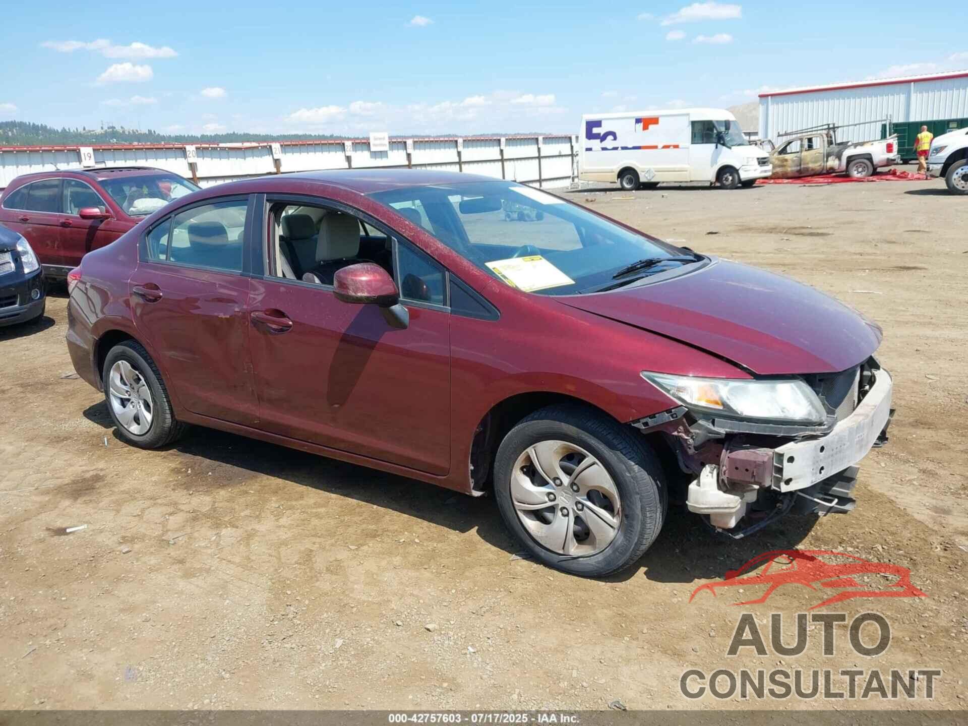 HONDA CIVIC 2013 - 2HGFB2F50DH523976