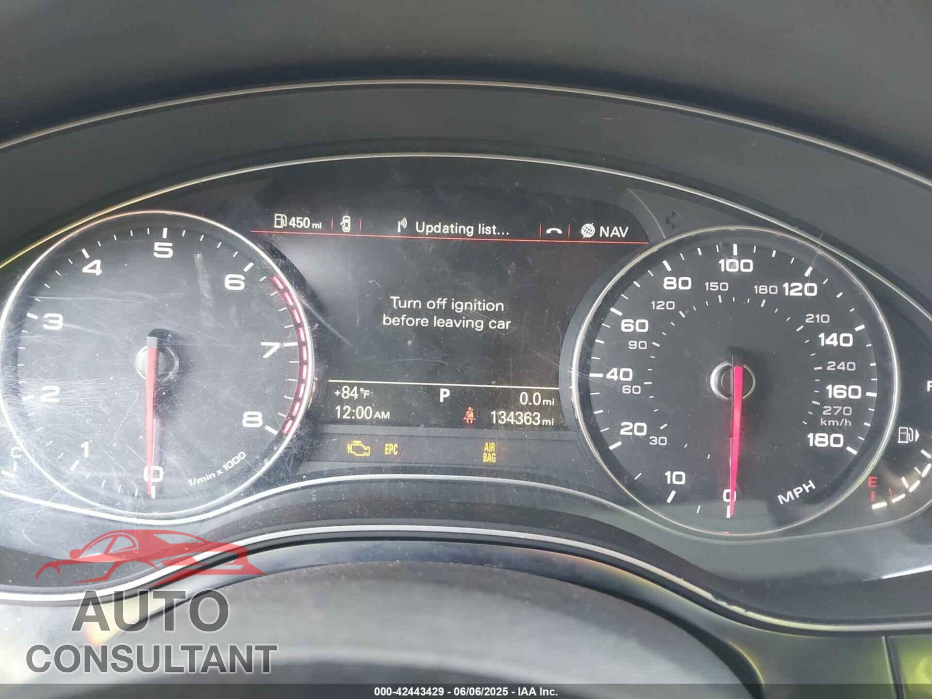 AUDI A6 2013 - WAUDFAFC7DN026558