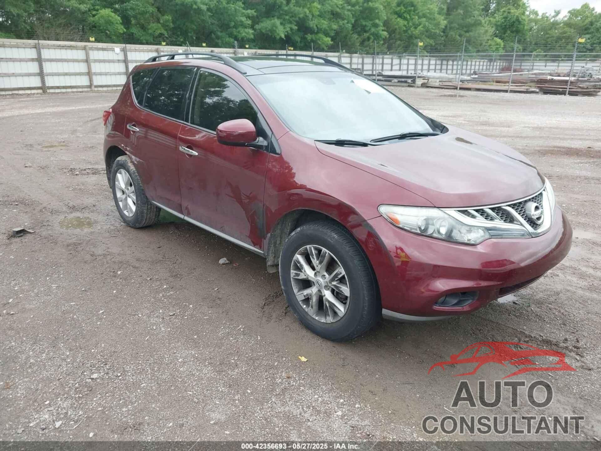 NISSAN MURANO 2012 - JN8AZ1MW1CW213141