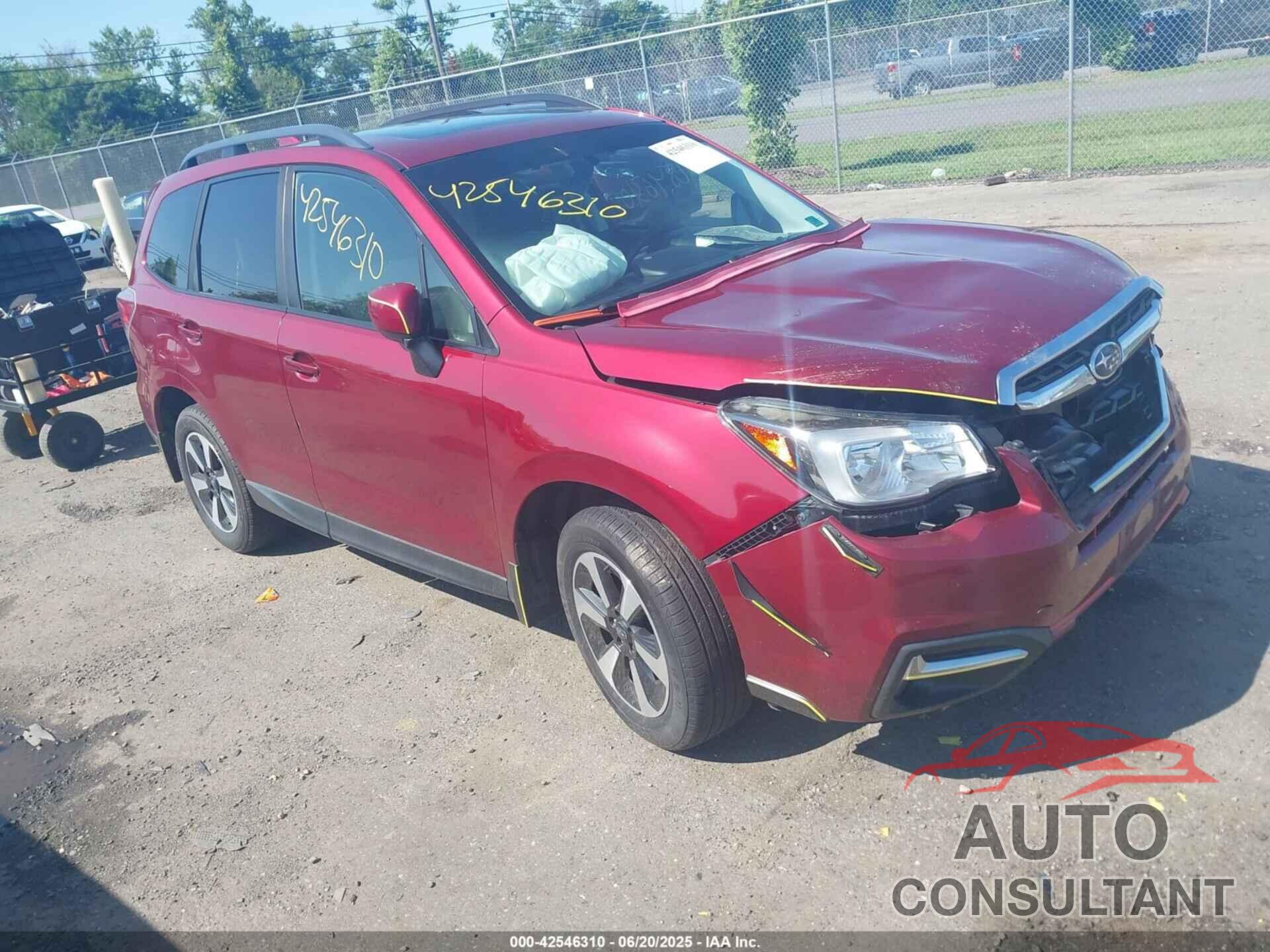 SUBARU FORESTER 2017 - JF2SJAGC4HH572912