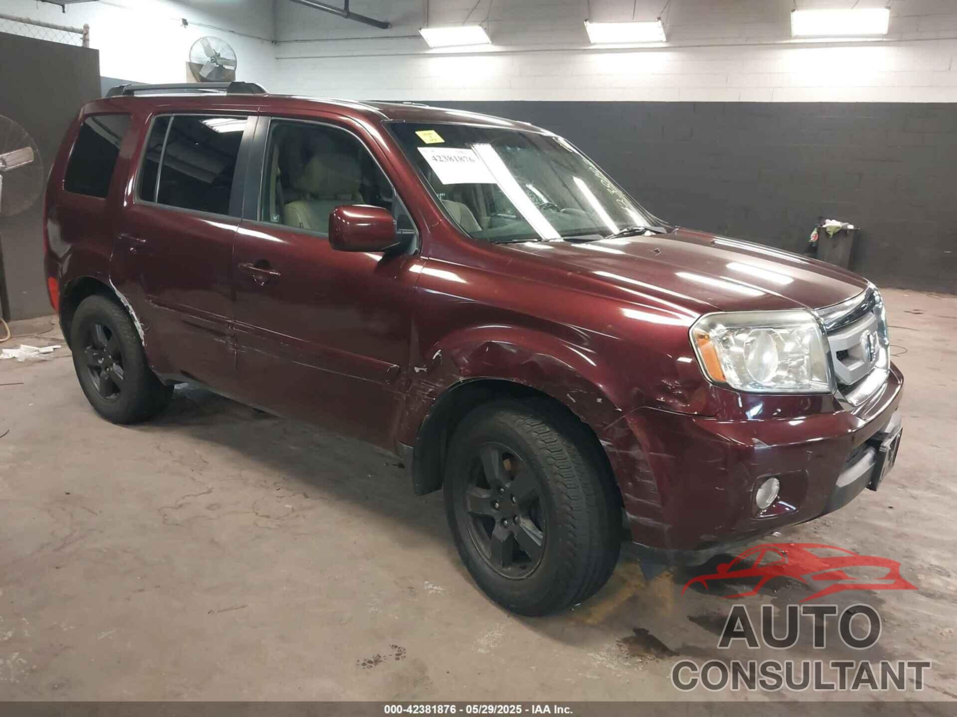HONDA PILOT 2011 - 5FNYF4H72BB096602