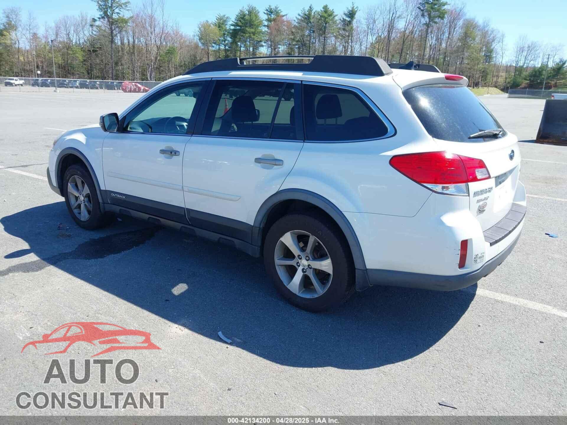 SUBARU OUTBACK 2014 - 4S4BRBPC9E3255693