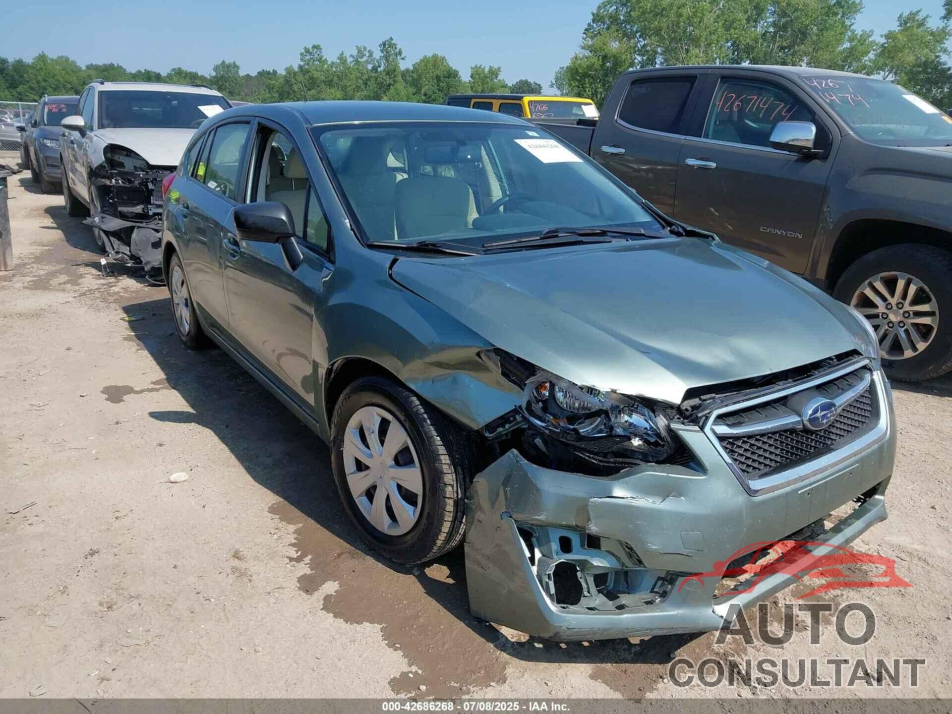 SUBARU IMPREZA 2016 - JF1GPAA6XGH201313