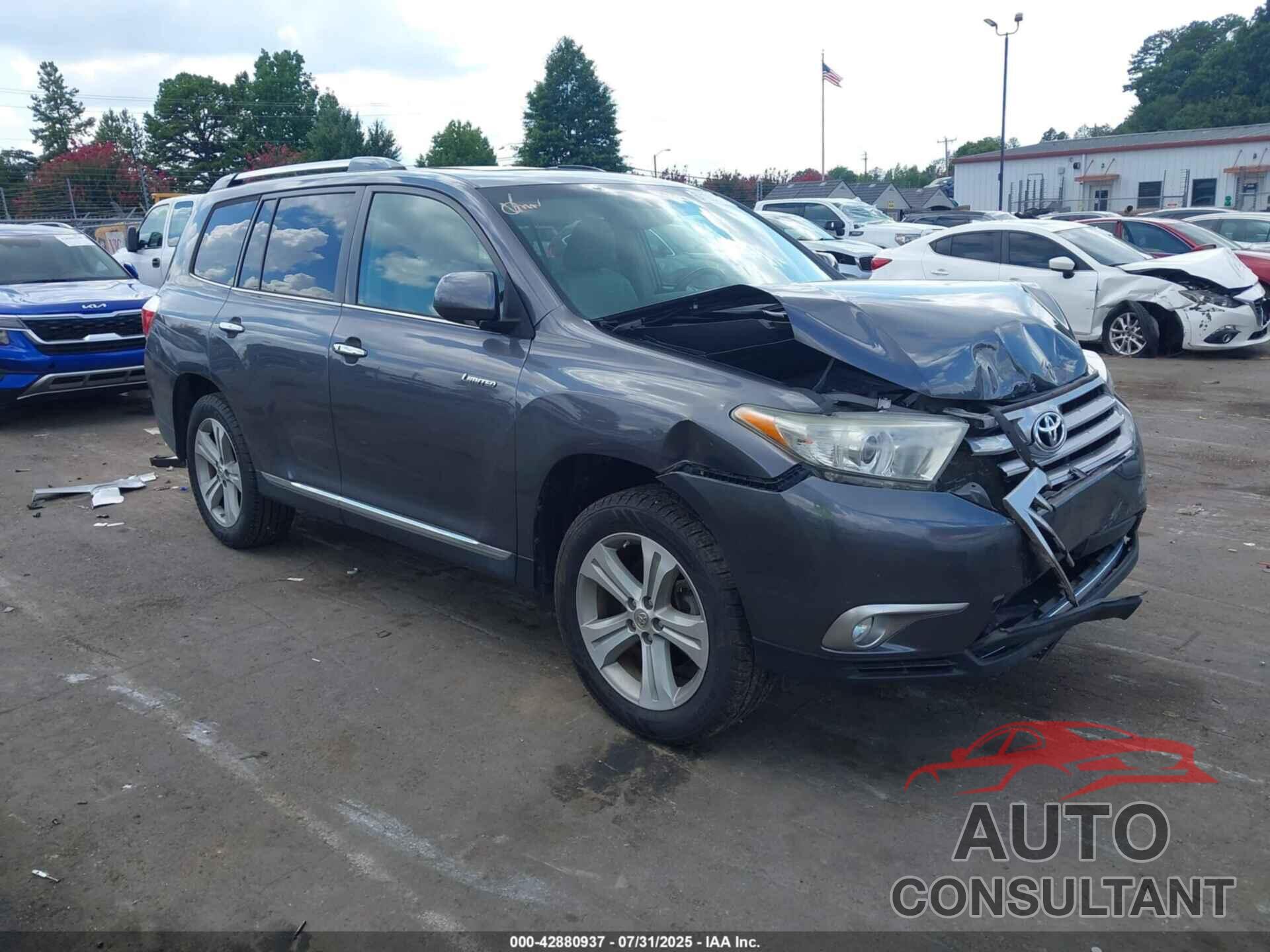 TOYOTA HIGHLANDER 2012 - 5TDYK3EH4CS085164
