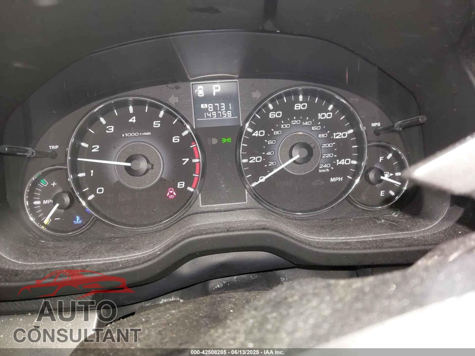 SUBARU OUTBACK 2011 - 4S4BRCCC1B3332287