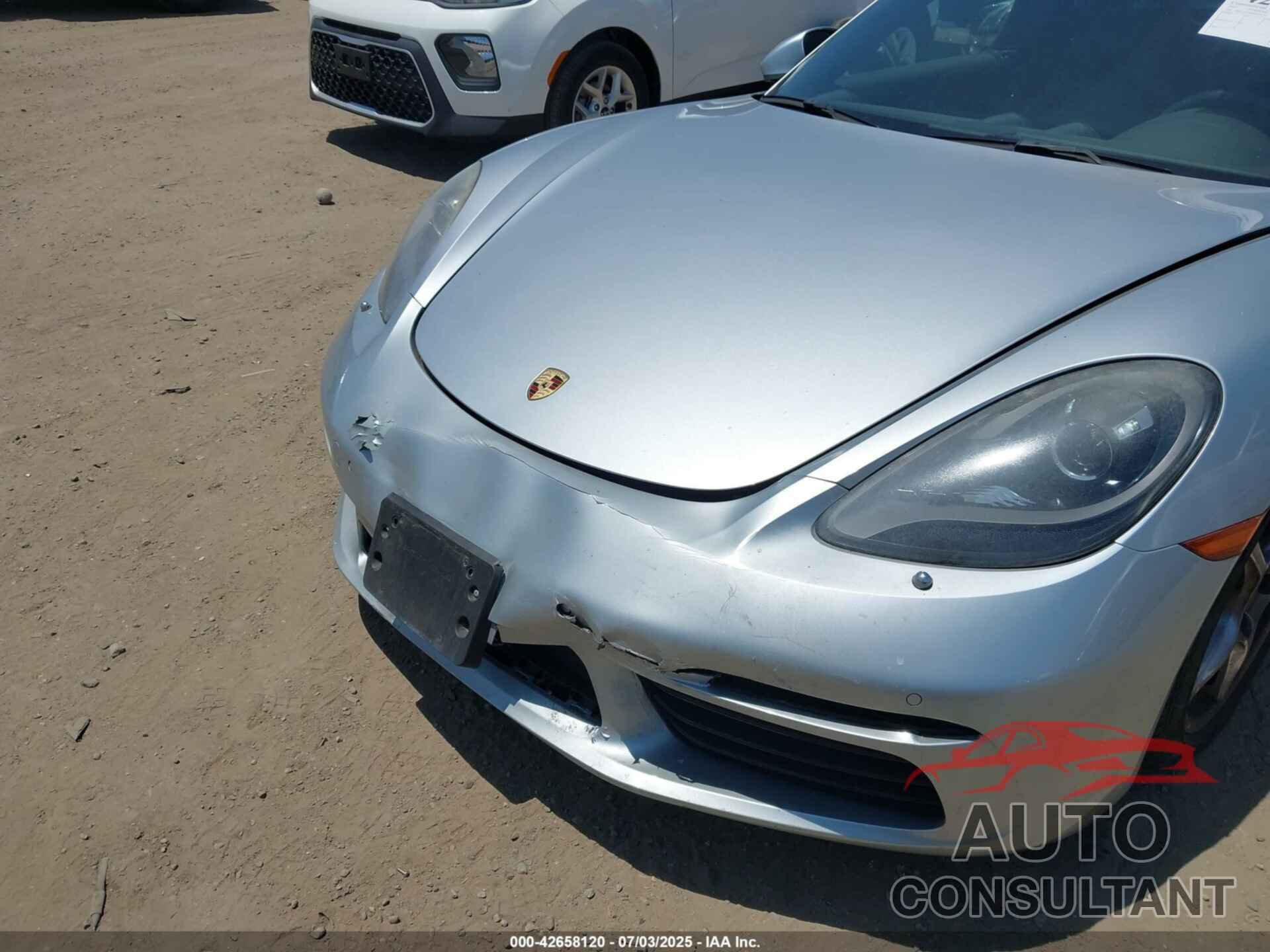 PORSCHE 718 BOXSTER 2017 - WP0CA2A80HS220216
