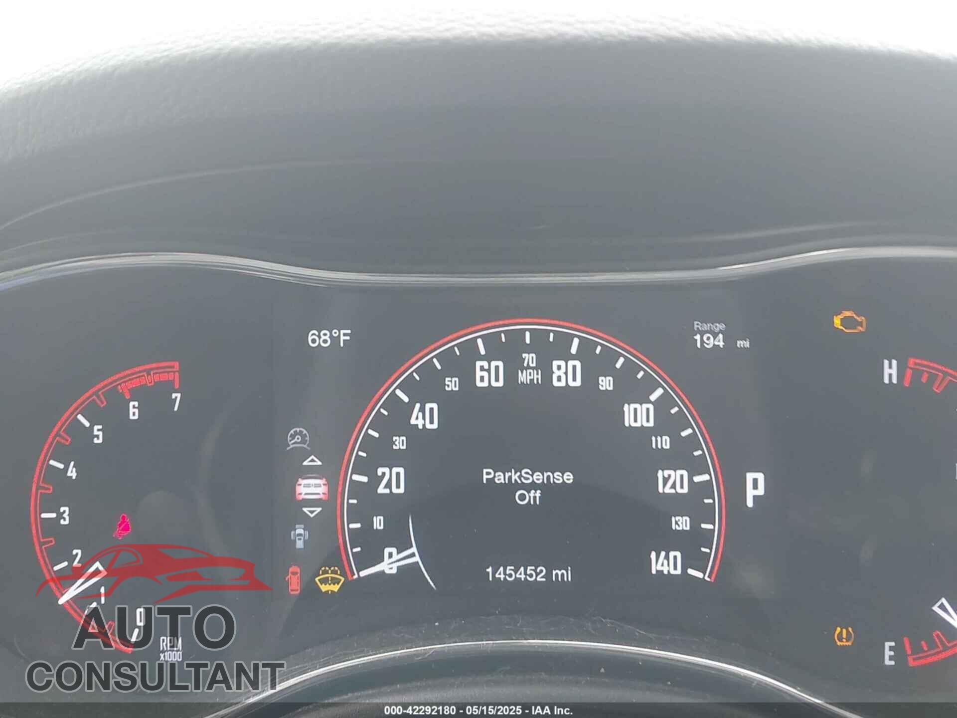 DODGE DURANGO 2017 - 1C4SDJCT9HC643787