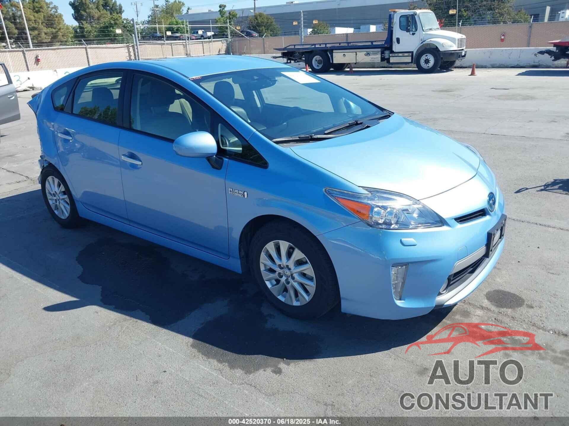 TOYOTA PRIUS PLUG-IN 2013 - JTDKN3DP4D3048463