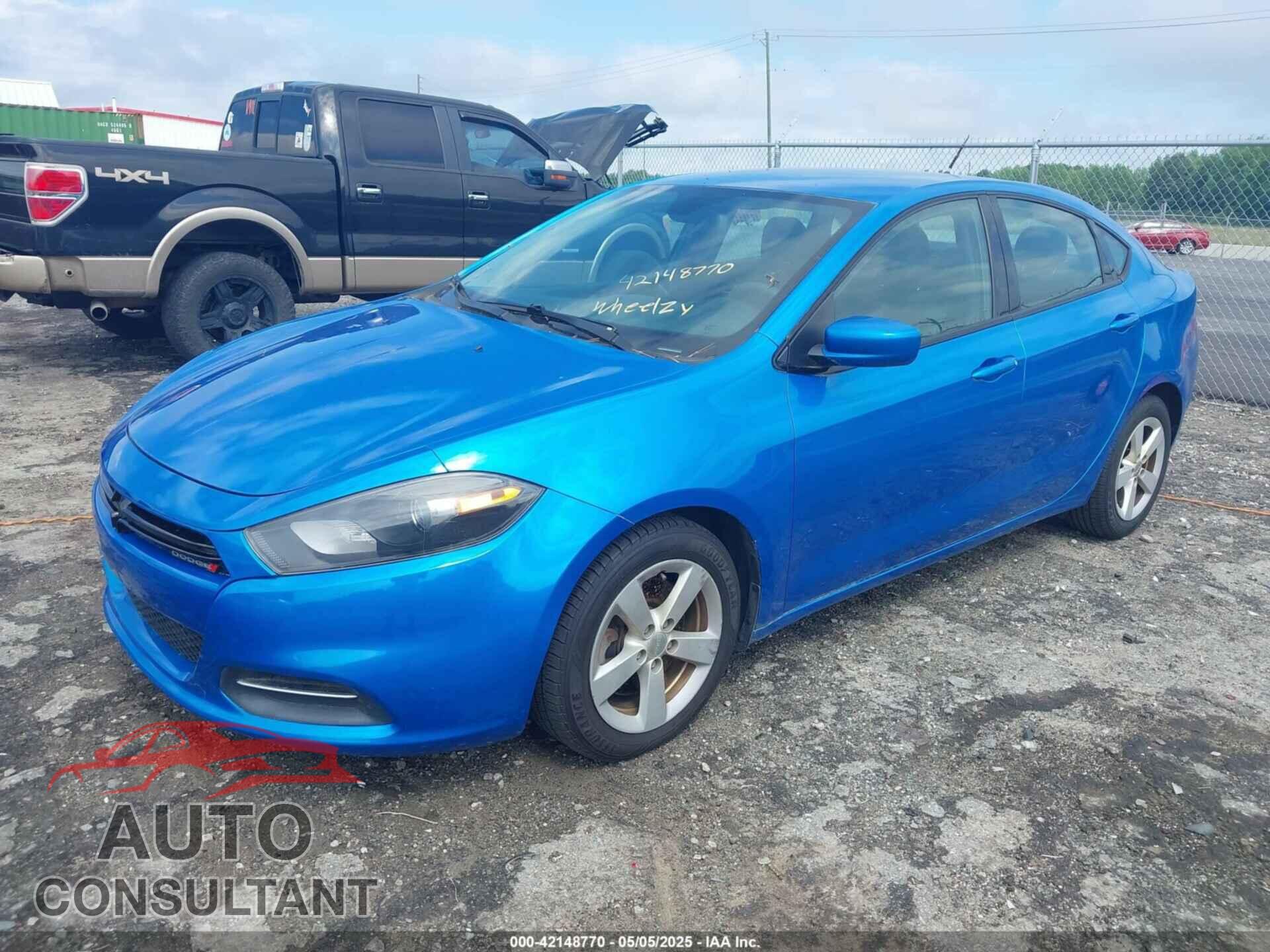 DODGE DART 2015 - 1C3CDFBB2FD420741