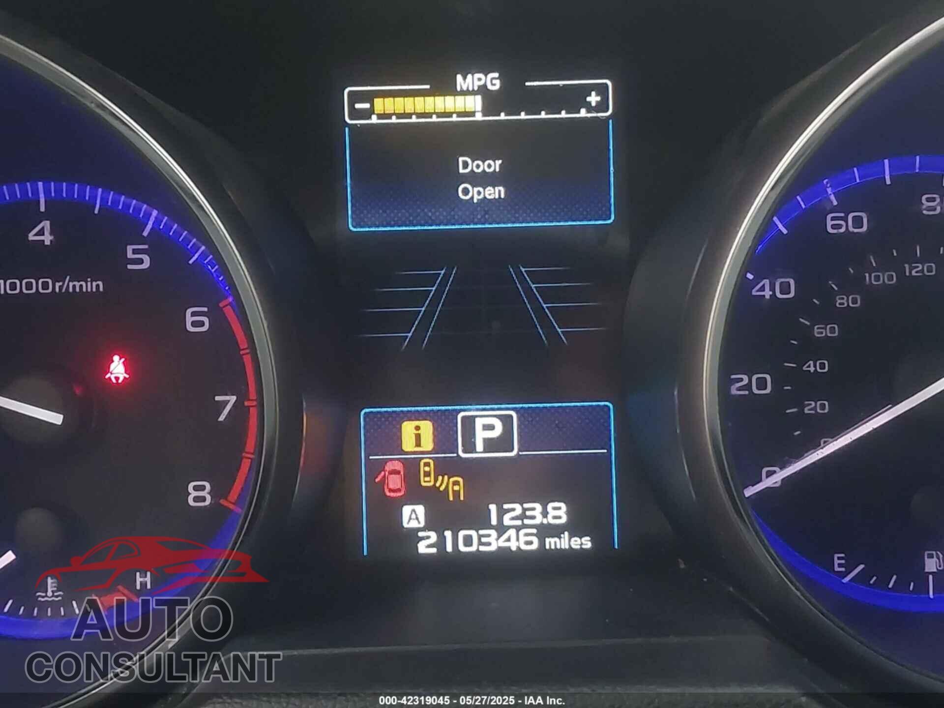 SUBARU OUTBACK 2016 - 4S4BSBNC7G3248638