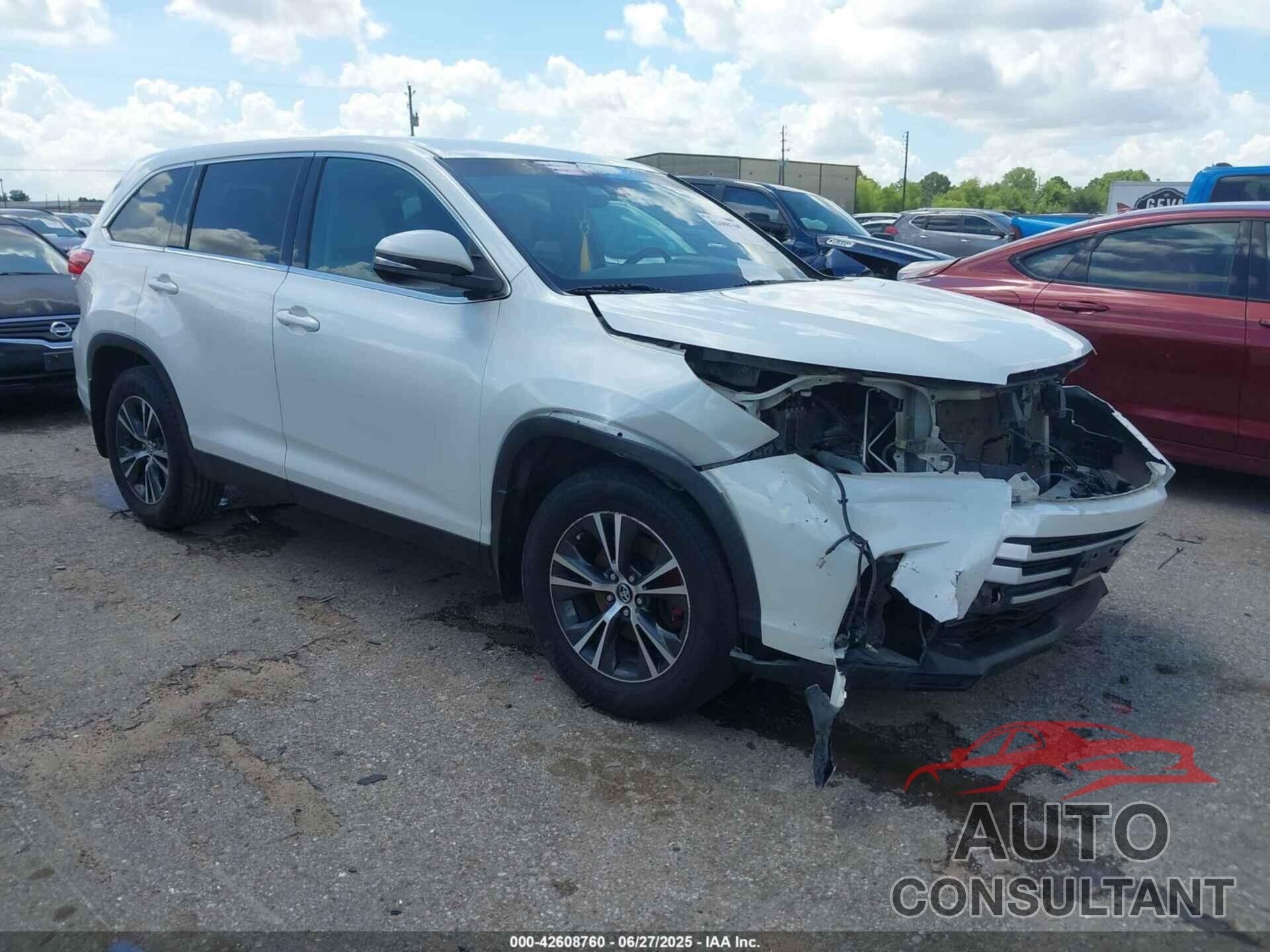 TOYOTA HIGHLANDER 2019 - 5TDZARFH8KS053423