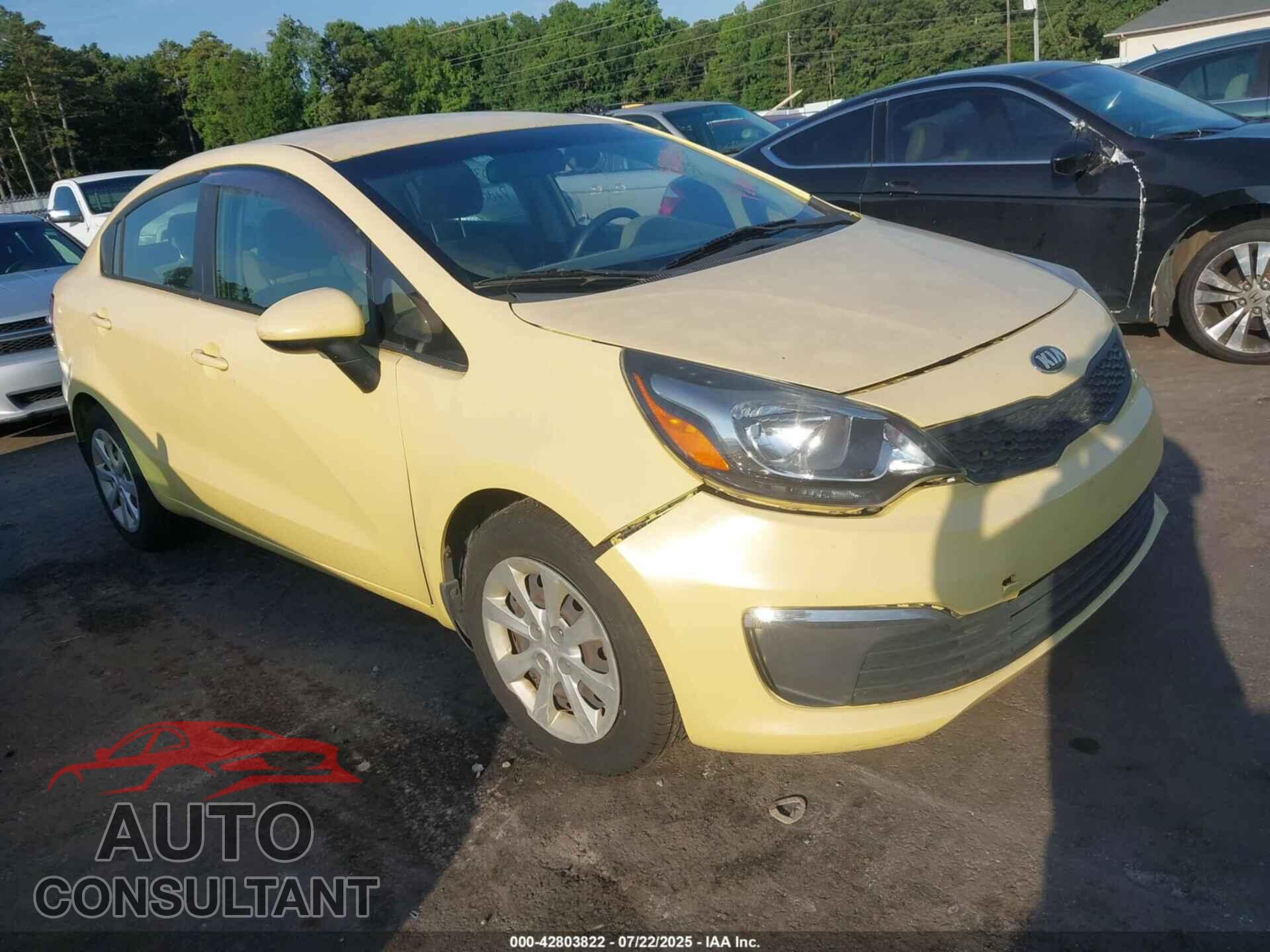KIA RIO 2016 - KNADM4A36G6590506