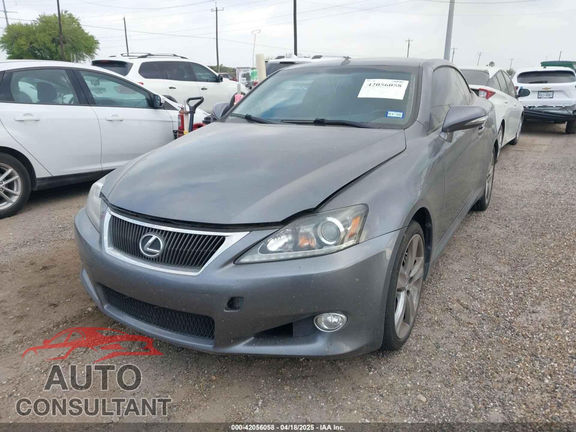 LEXUS IS 250C 2012 - JTHFF2C29C2525079