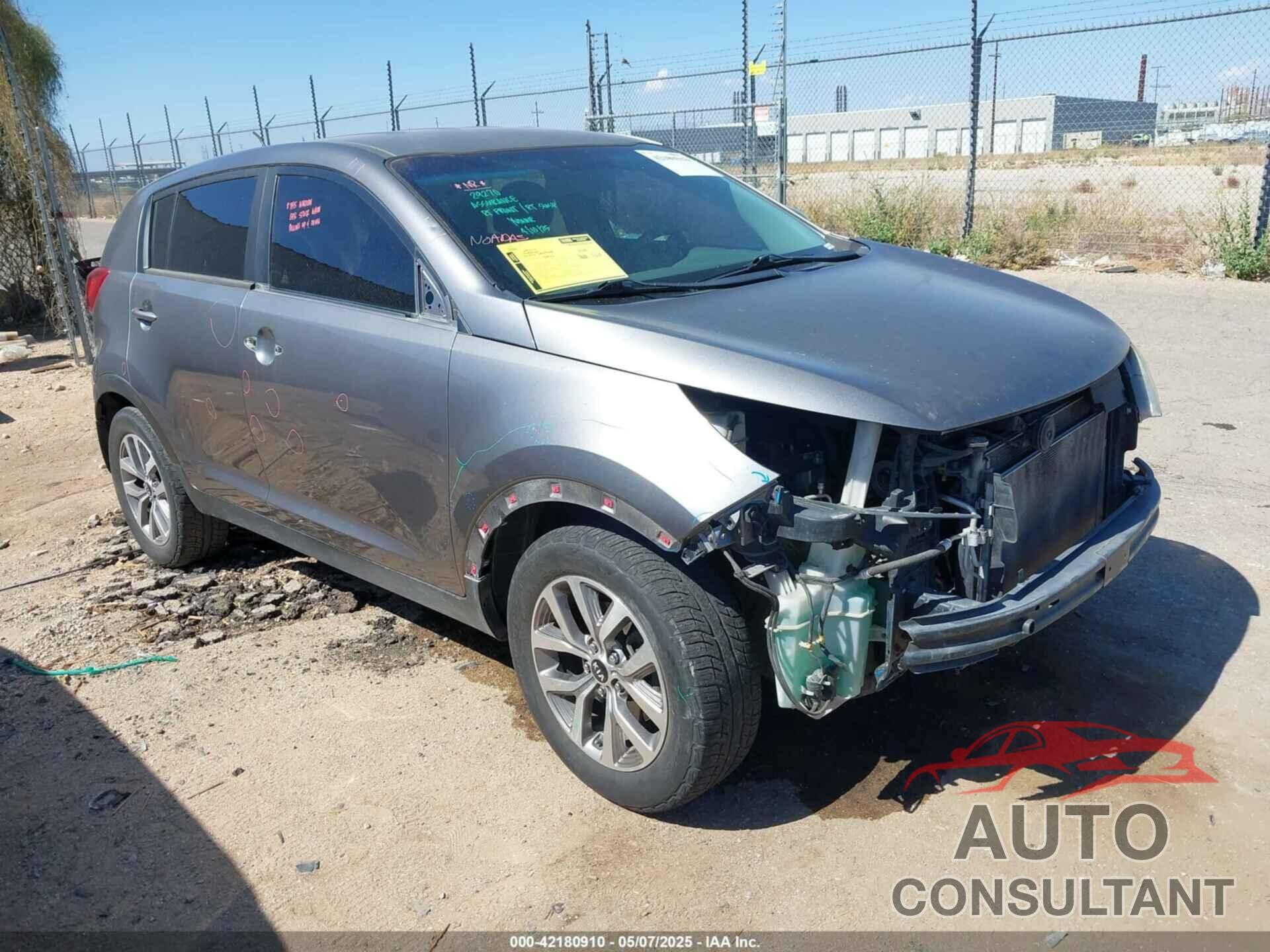 KIA SPORTAGE 2016 - KNDPB3AC9G7810280