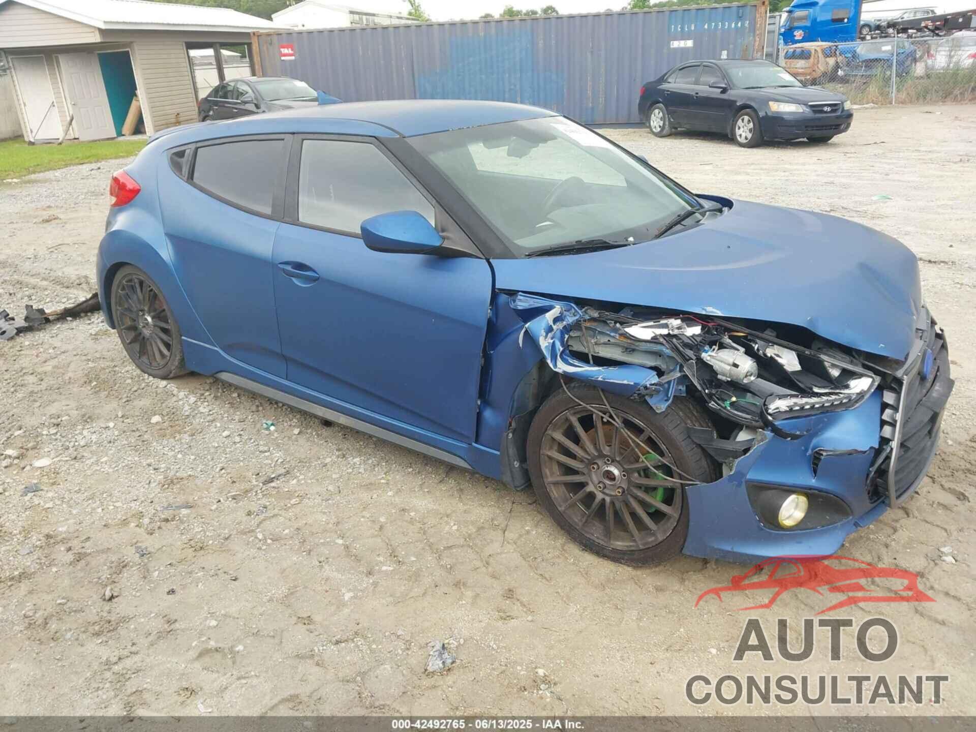 HYUNDAI VELOSTER 2016 - KMHTC6AEXGU260759