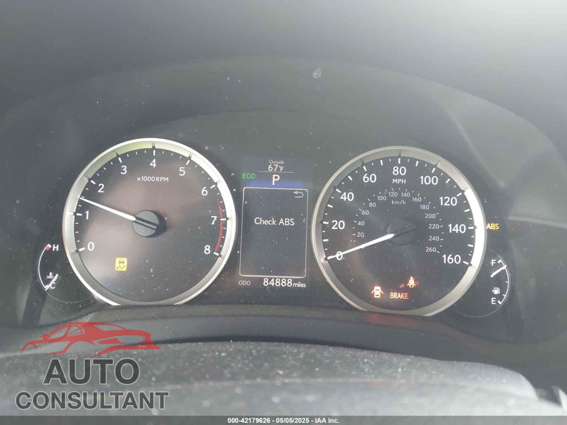 LEXUS IS 250 2015 - JTHBF1D20F5075333