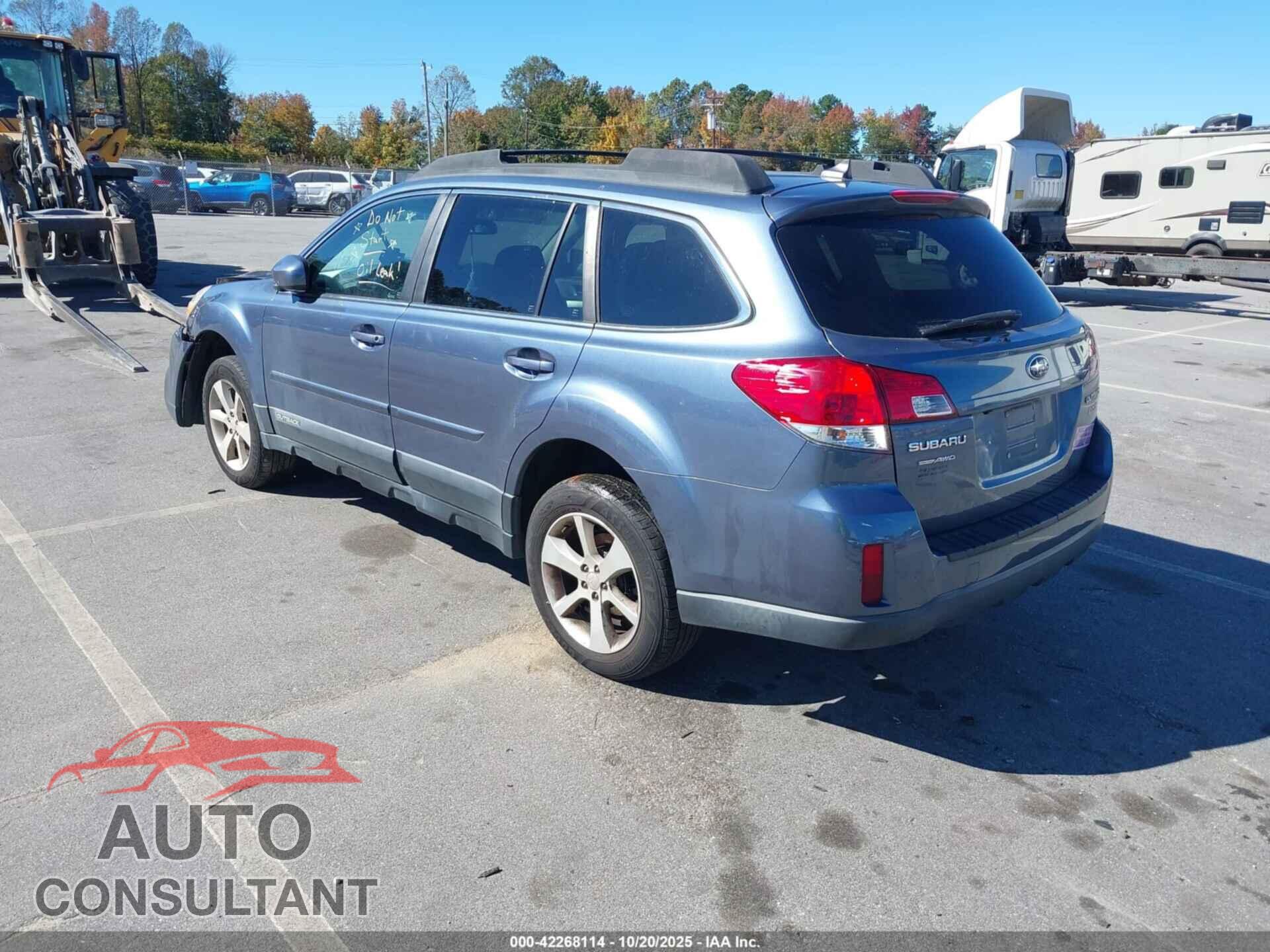 SUBARU OUTBACK 2014 - 4S4BRBDC5E3210870