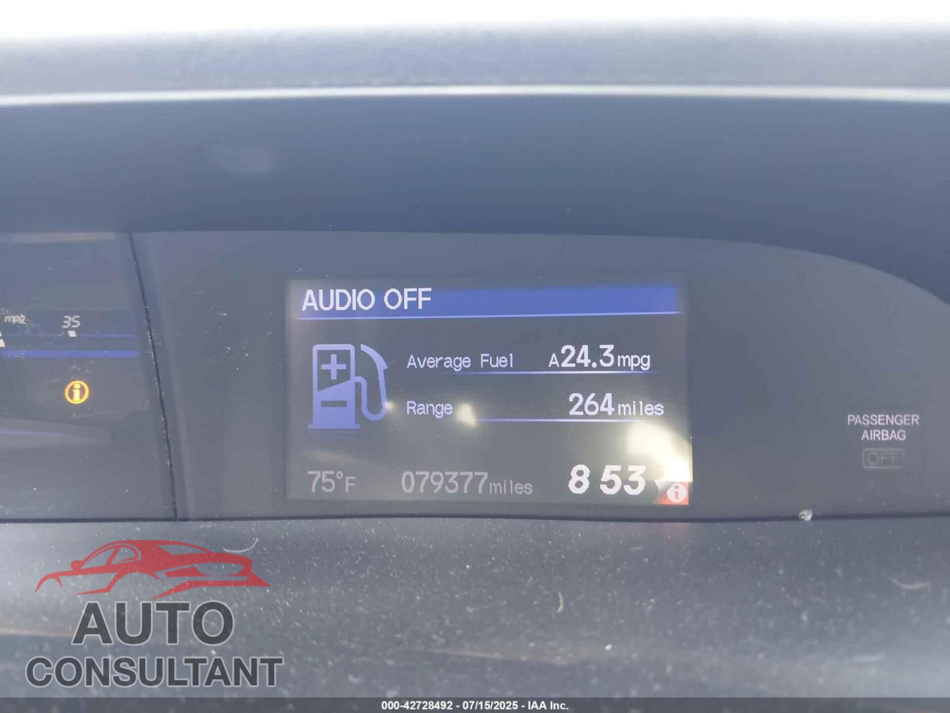 HONDA CIVIC 2012 - 2HGFB2F88CH541022