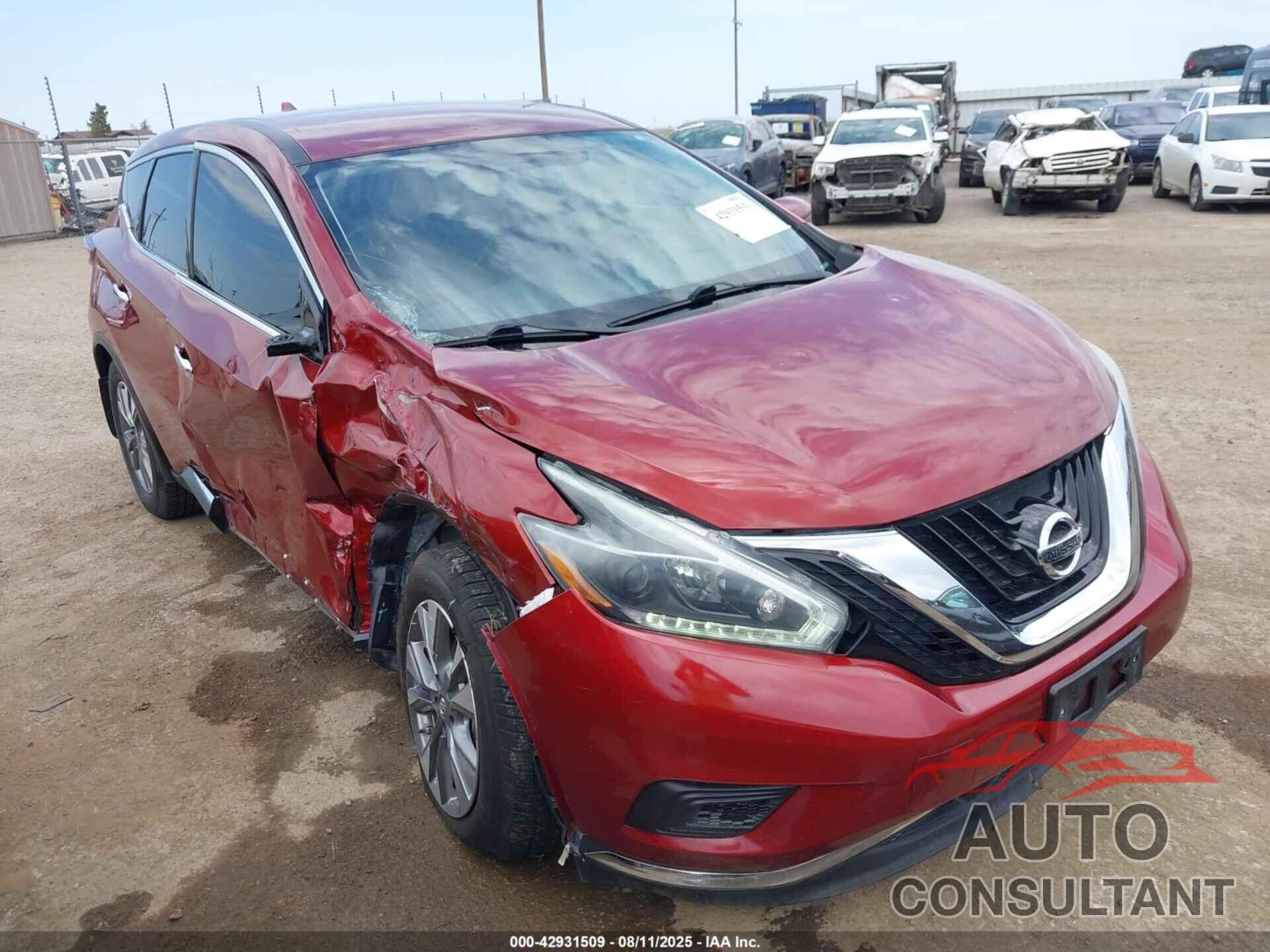 NISSAN MURANO 2018 - 5N1AZ2MG5JN176295