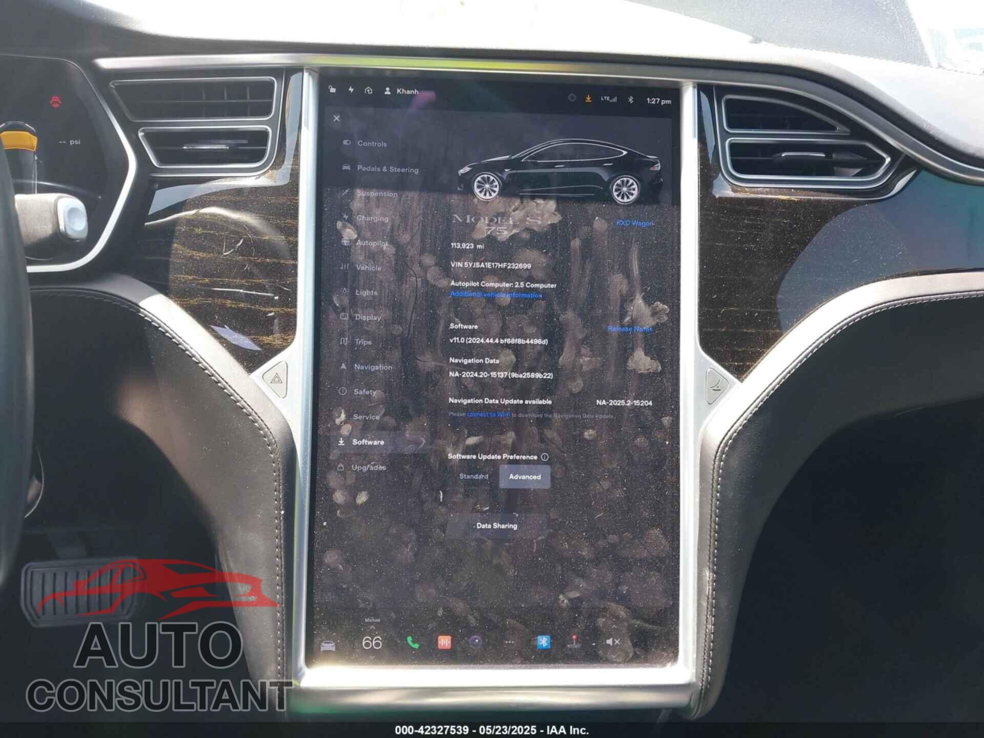 TESLA MODEL S 2017 - 5YJSA1E17HF232699
