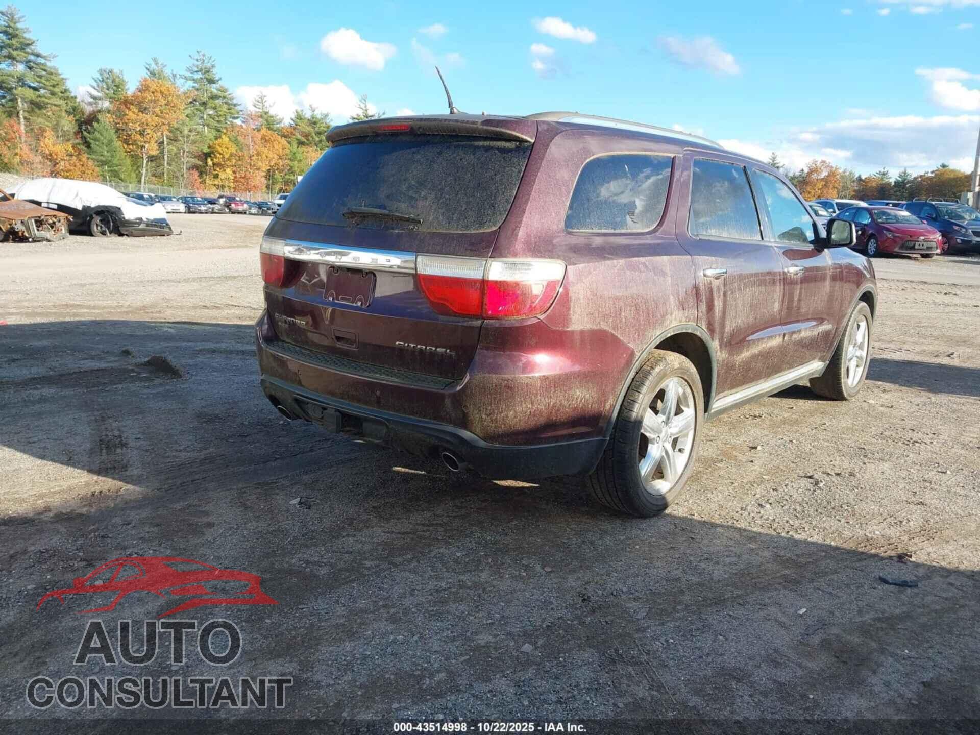 DODGE DURANGO 2012 - 1C4SDJET0CC331072