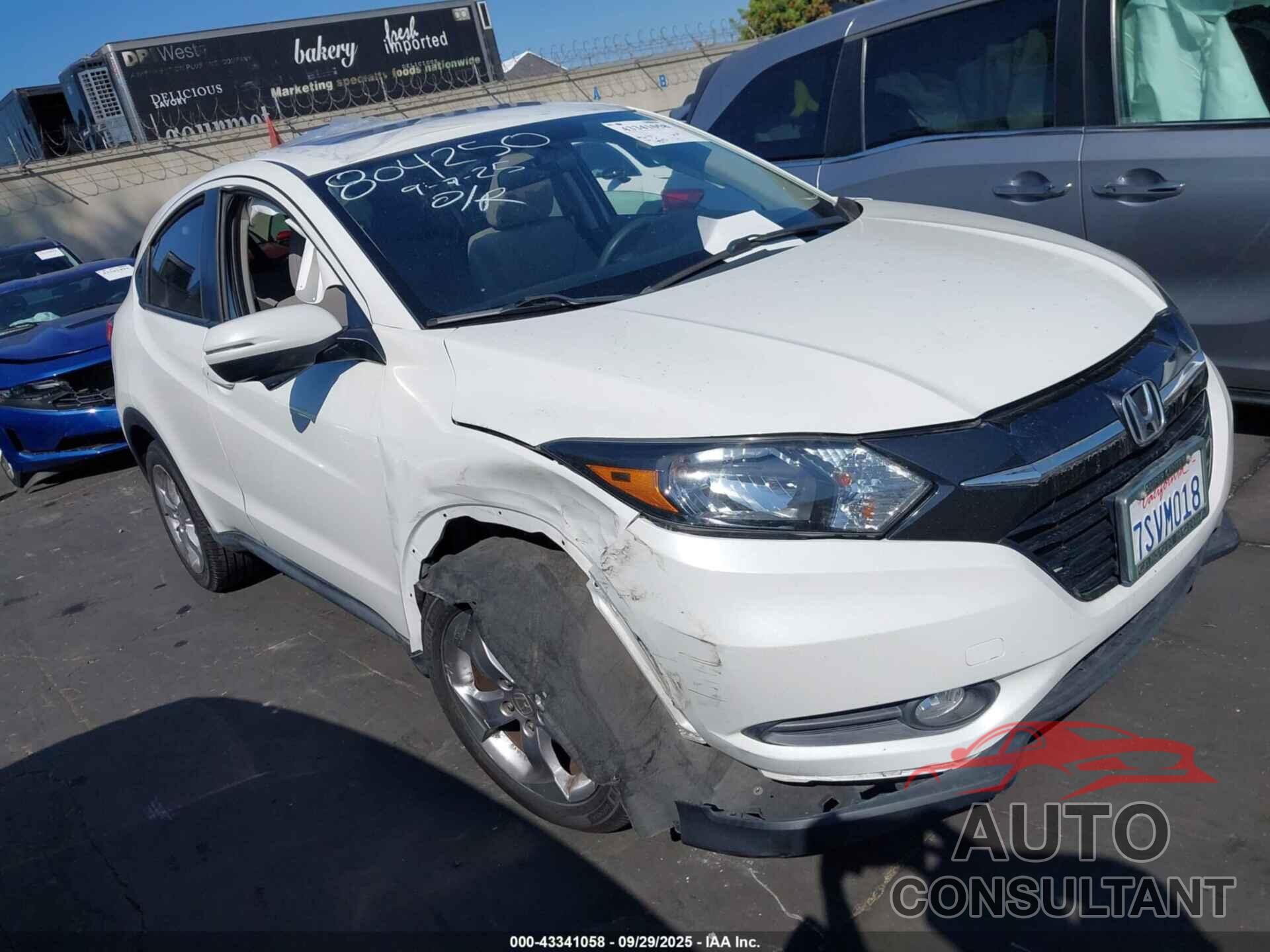 HONDA HR-V 2016 - 3CZRU5H56GM735009