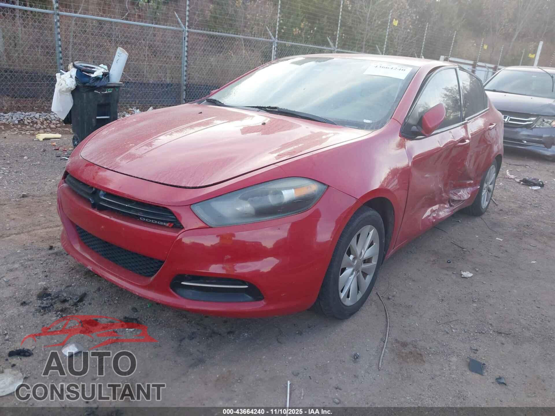 DODGE DART 2014 - 1C3CDFBB3ED771284