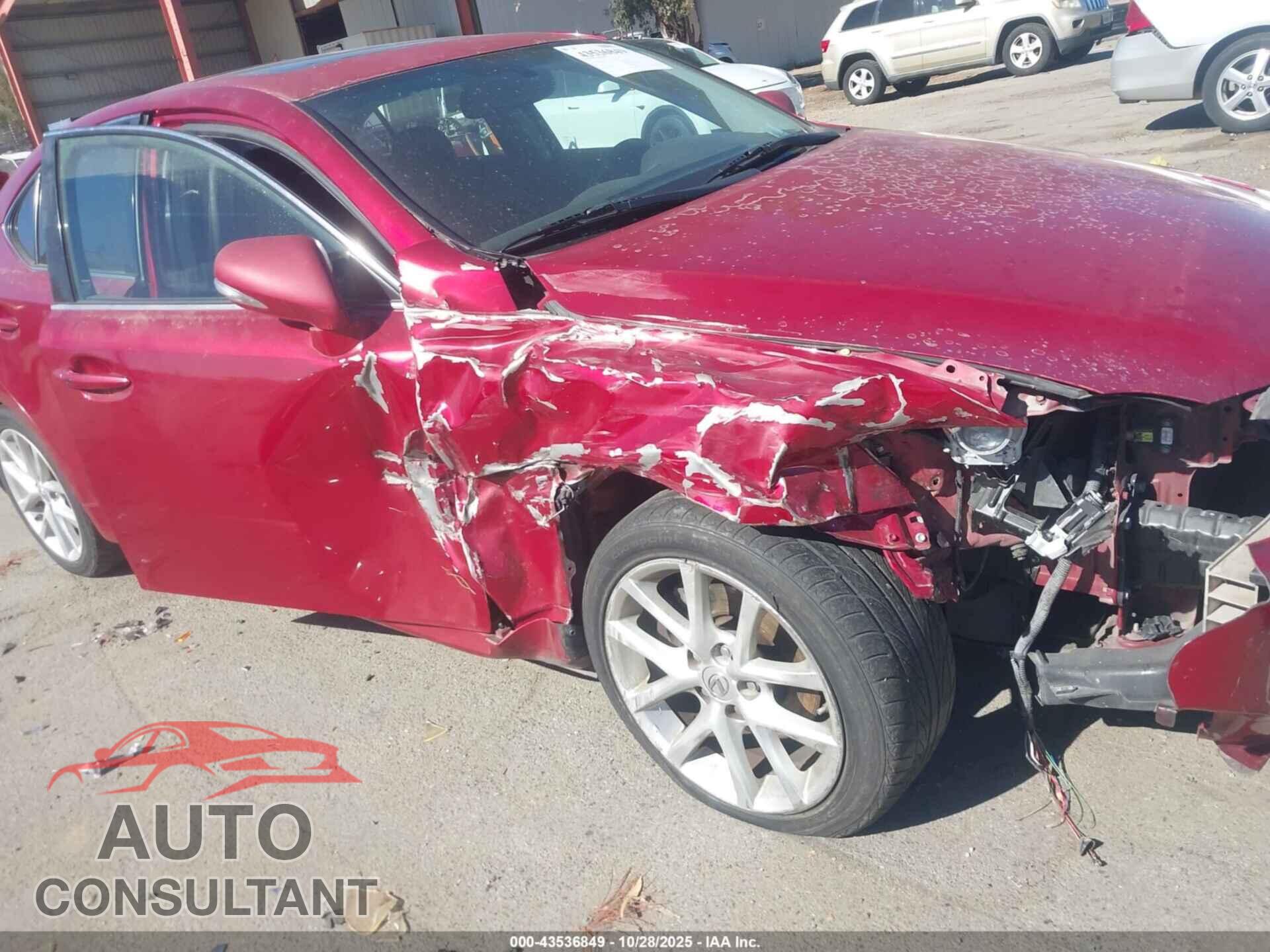 LEXUS IS 250 2011 - JTHBF5C21B5137826