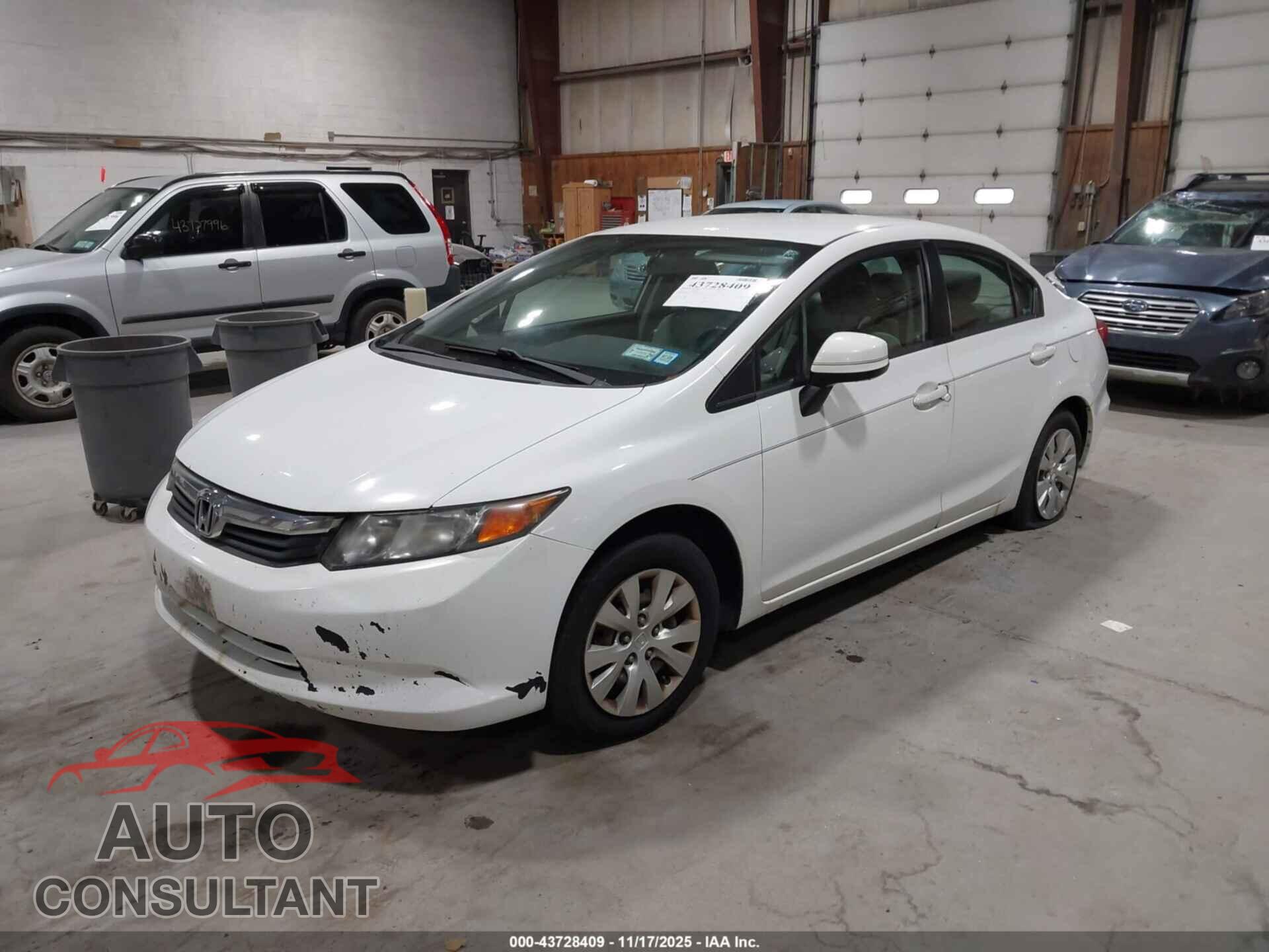 HONDA CIVIC 2012 - 2HGFB2F50CH315823