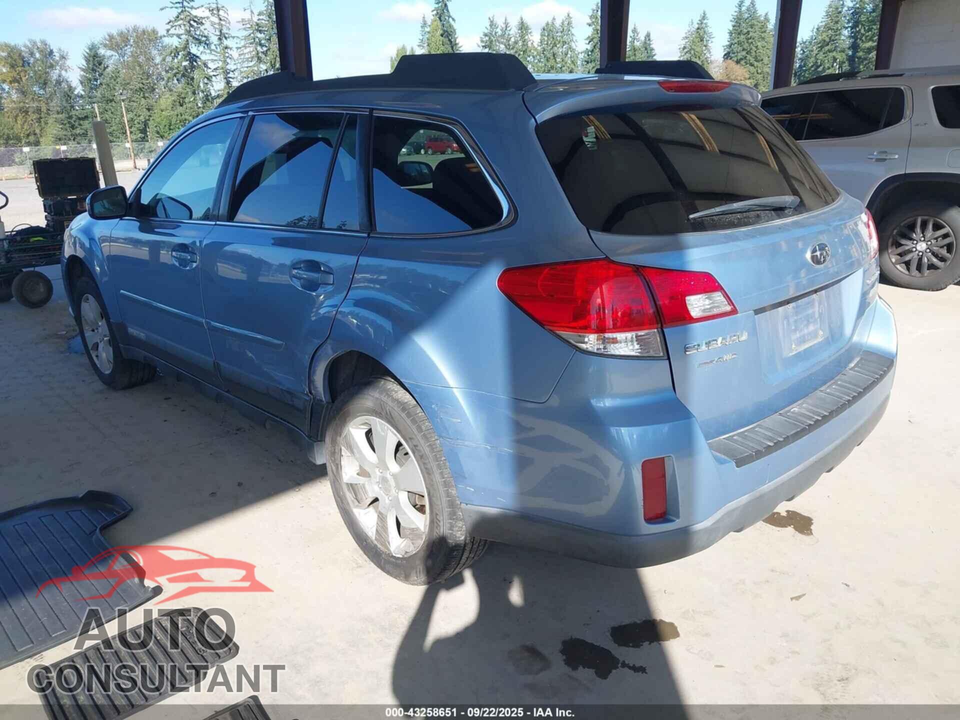 SUBARU OUTBACK 2012 - 4S4BRBCC3C3246152