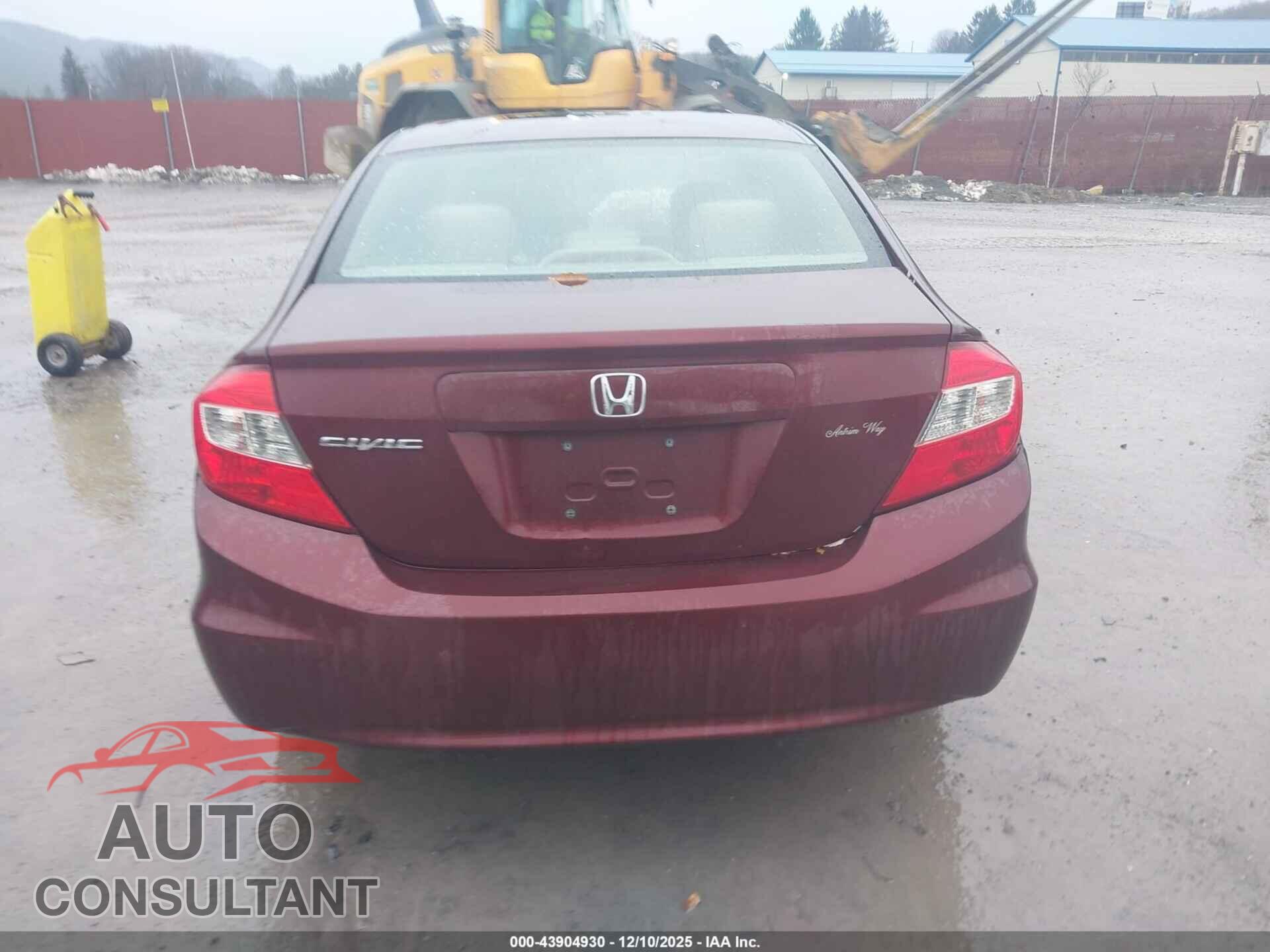 HONDA CIVIC 2012 - 19XFB2F56CE380802