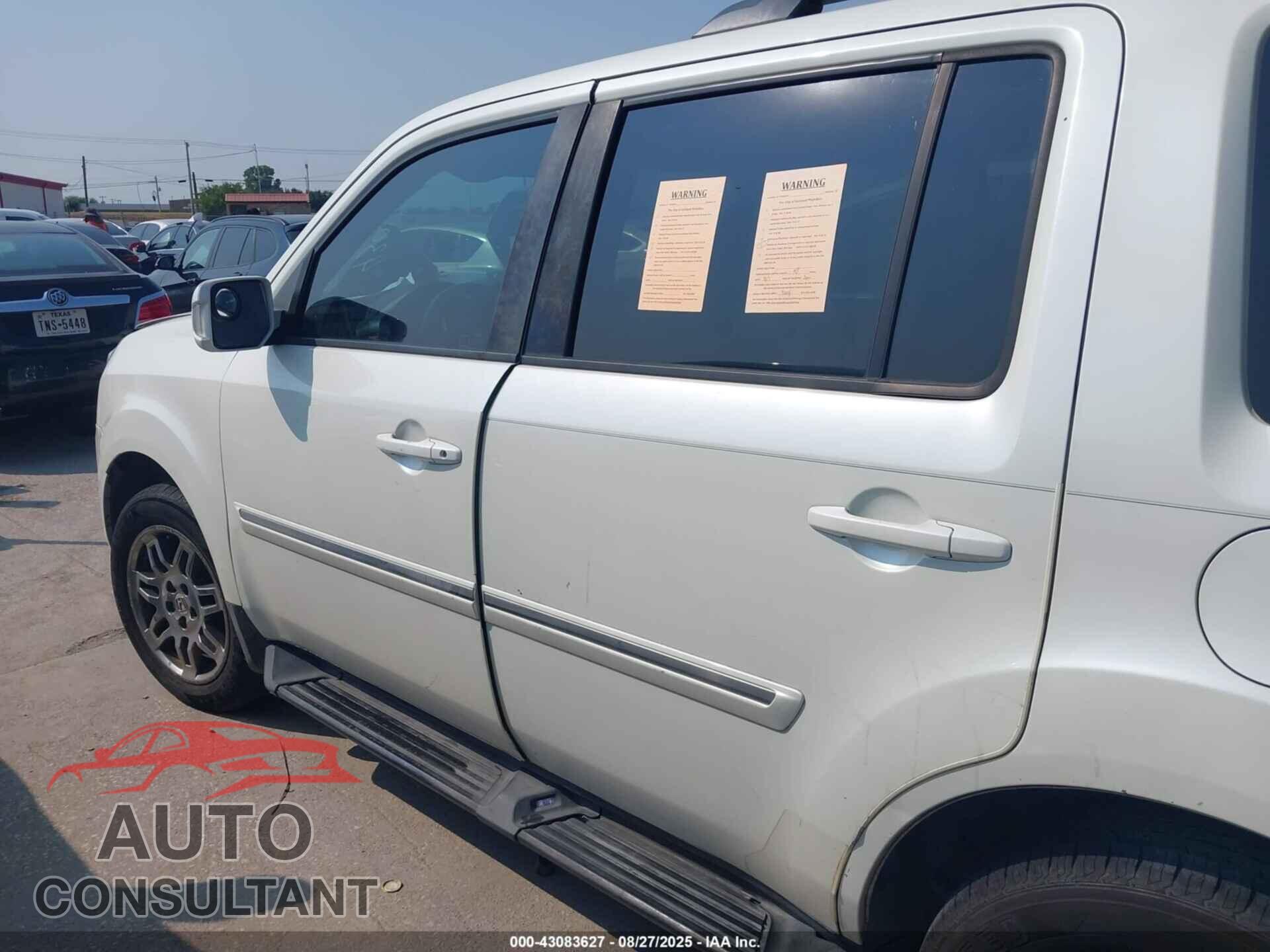 HONDA PILOT 2015 - 5FNYF3H92FB007774