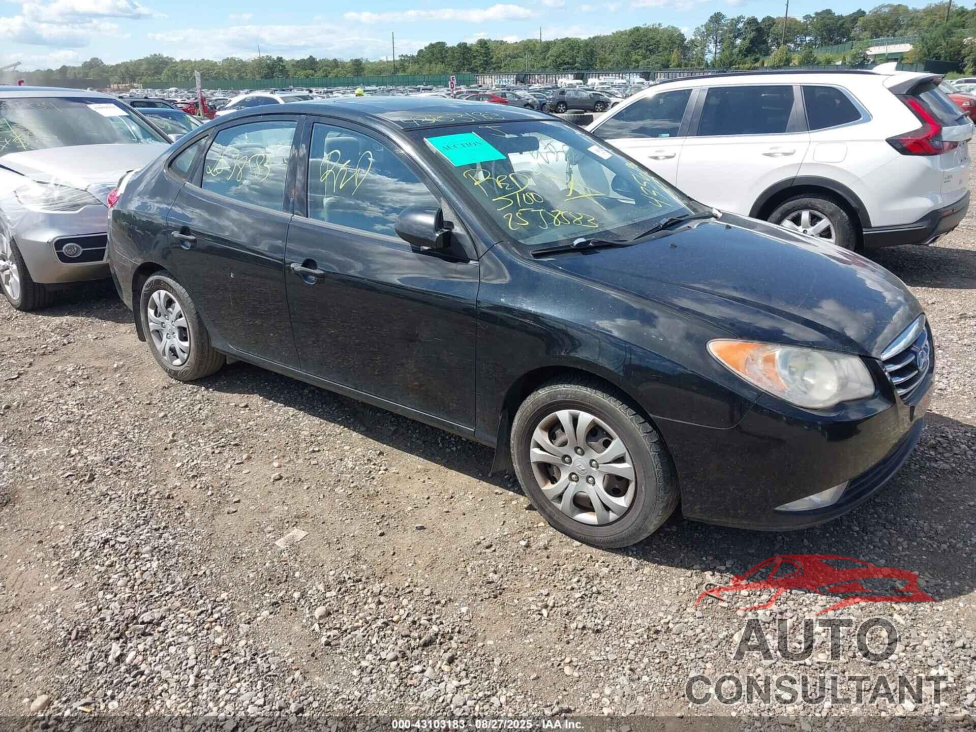 HYUNDAI ELANTRA 2010 - KMHDU4AD5AU947300