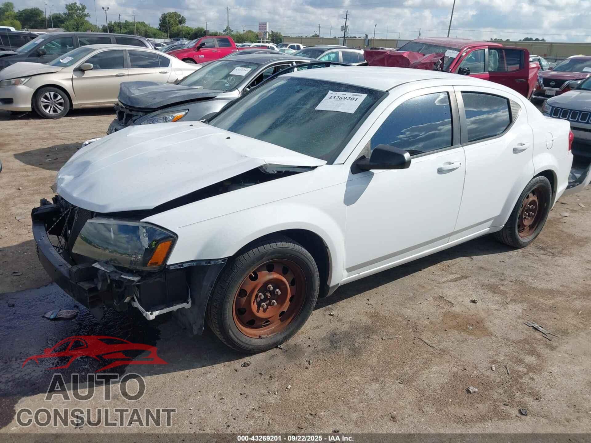 DODGE AVENGER 2014 - 1C3CDZAGXEN219516