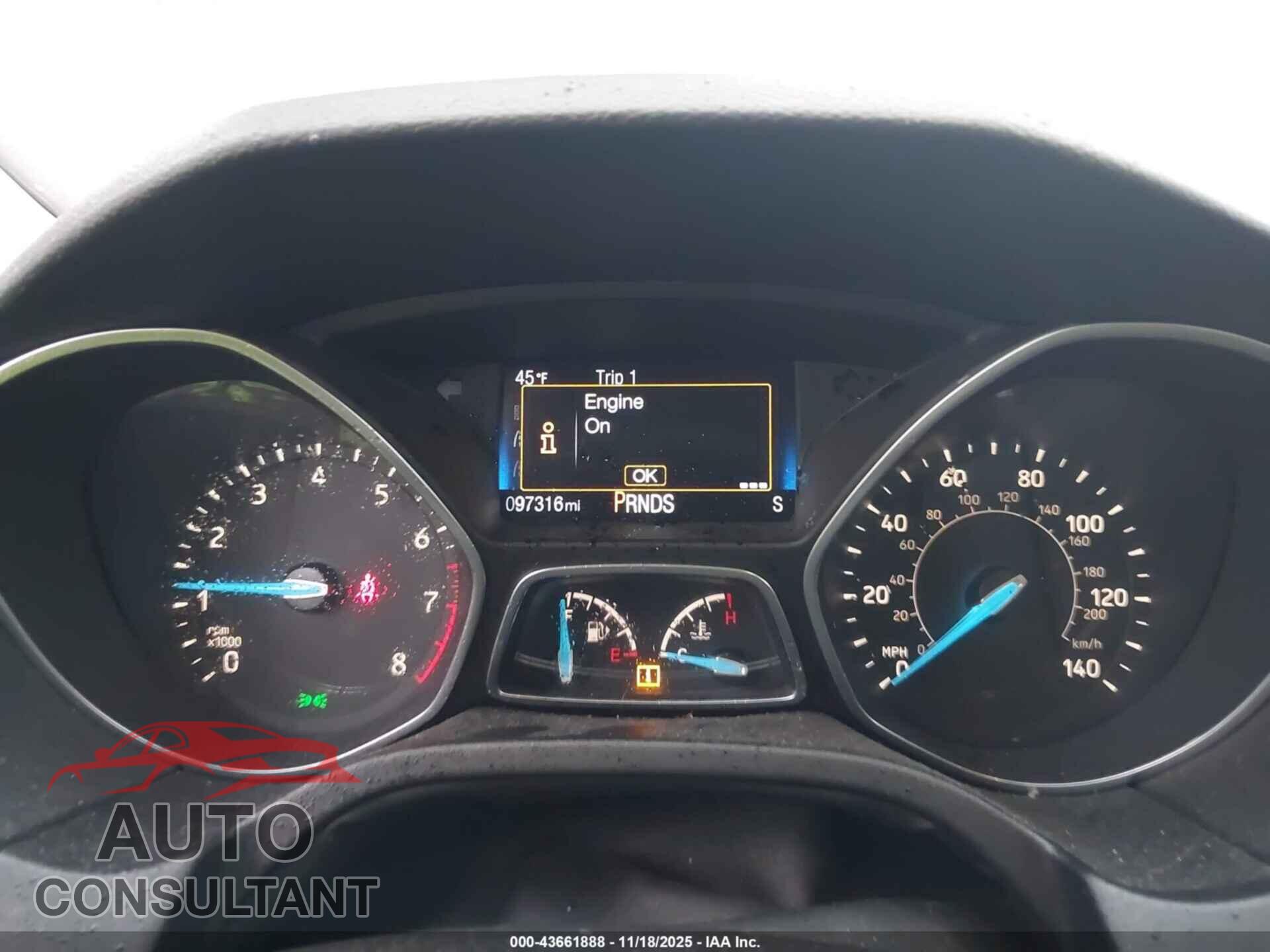 FORD FOCUS 2017 - 1FADP3M22HL336601