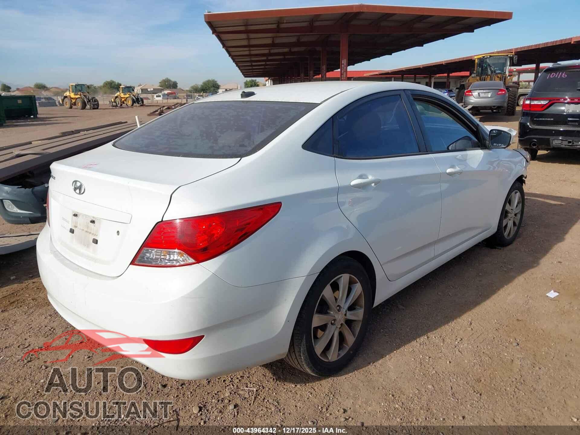 HYUNDAI ACCENT 2012 - KMHCU4AEXCU148832