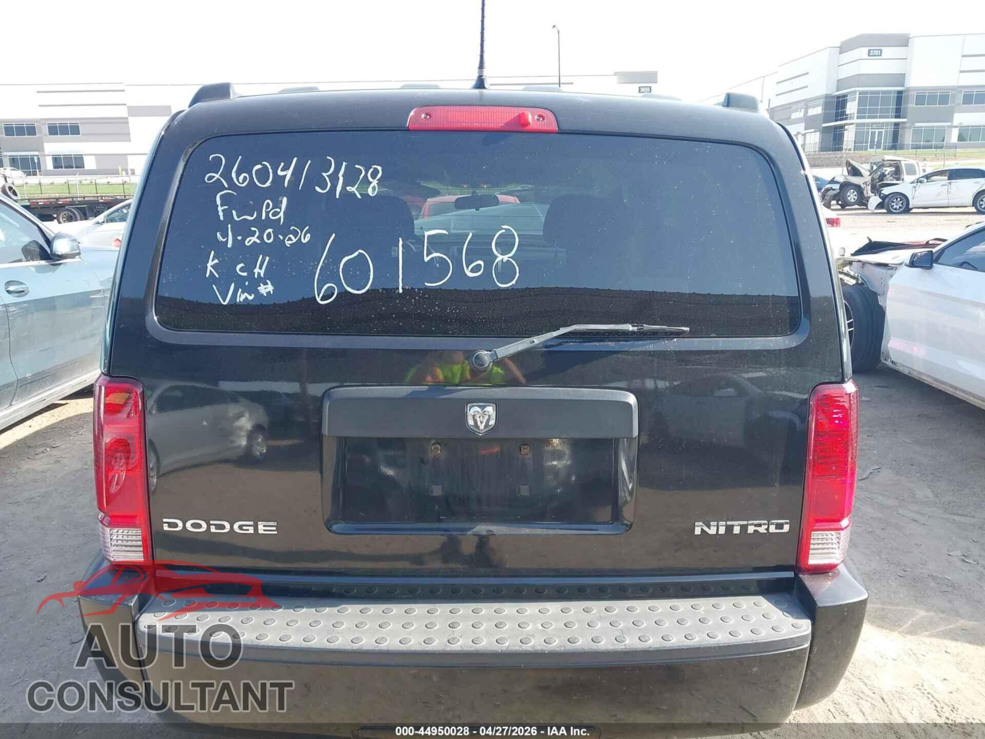 DODGE NITRO 2011 - 1D4PT4GK1BW601568