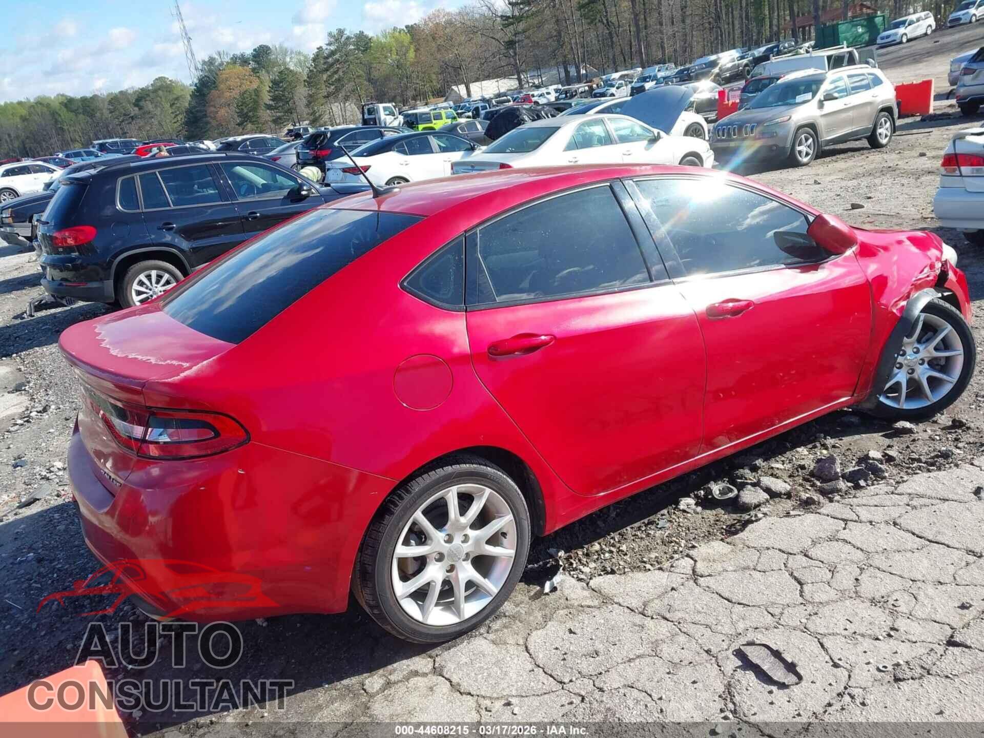 DODGE DART 2013 - 1C3CDFBA4DD107534