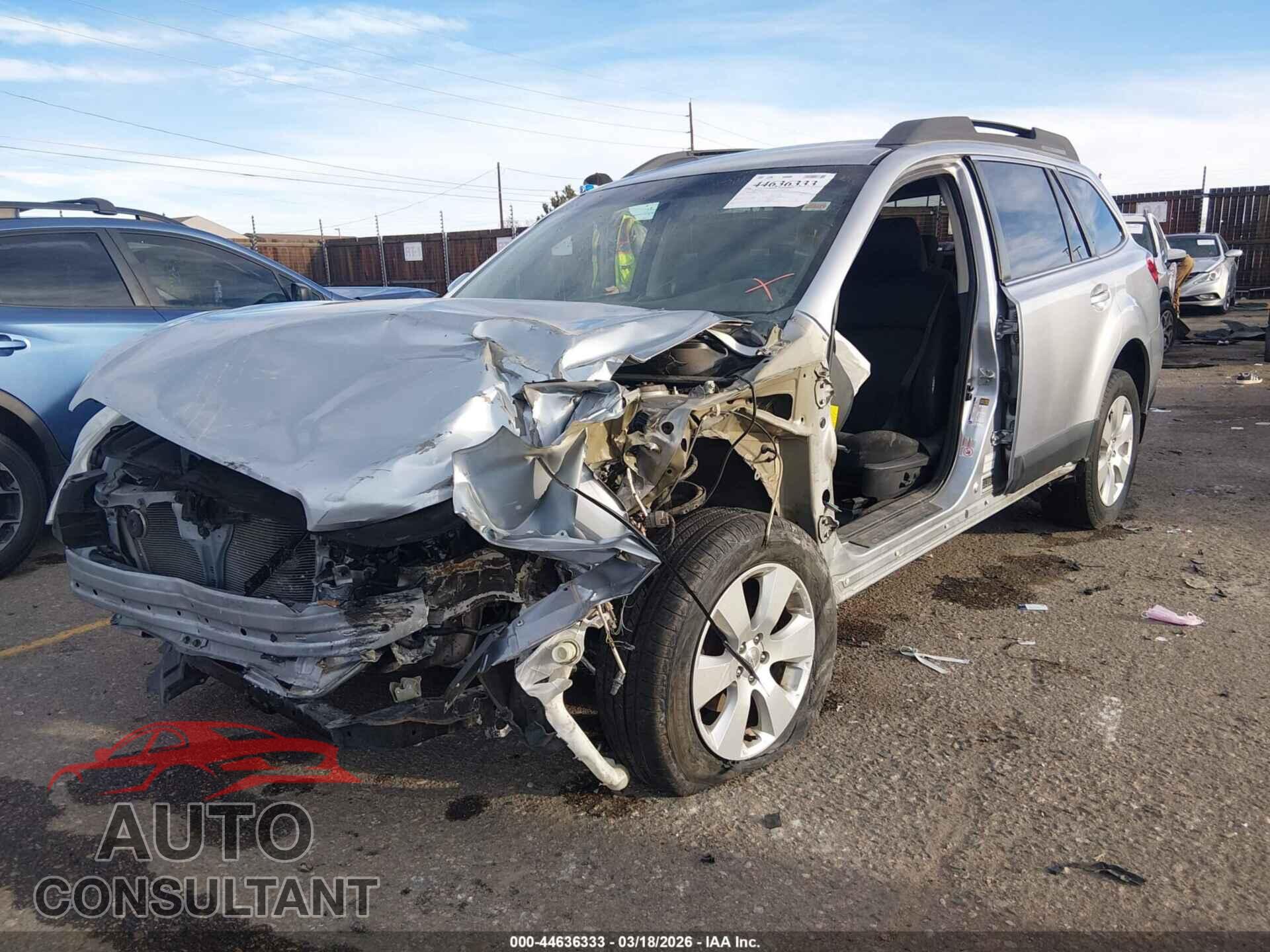 SUBARU OUTBACK 2012 - 4S4BRCCC4C3260129