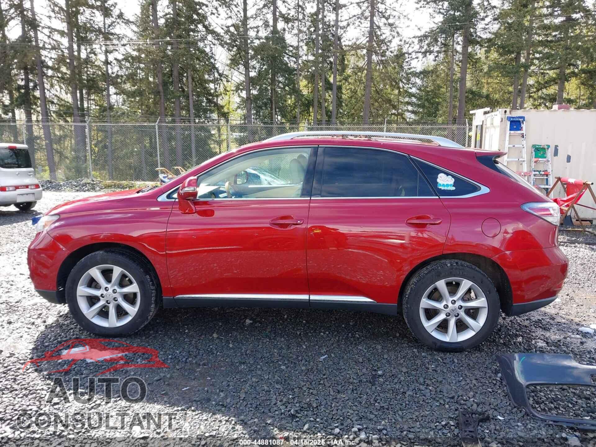 LEXUS RX 350 2010 - 2T2BK1BA7AC073447