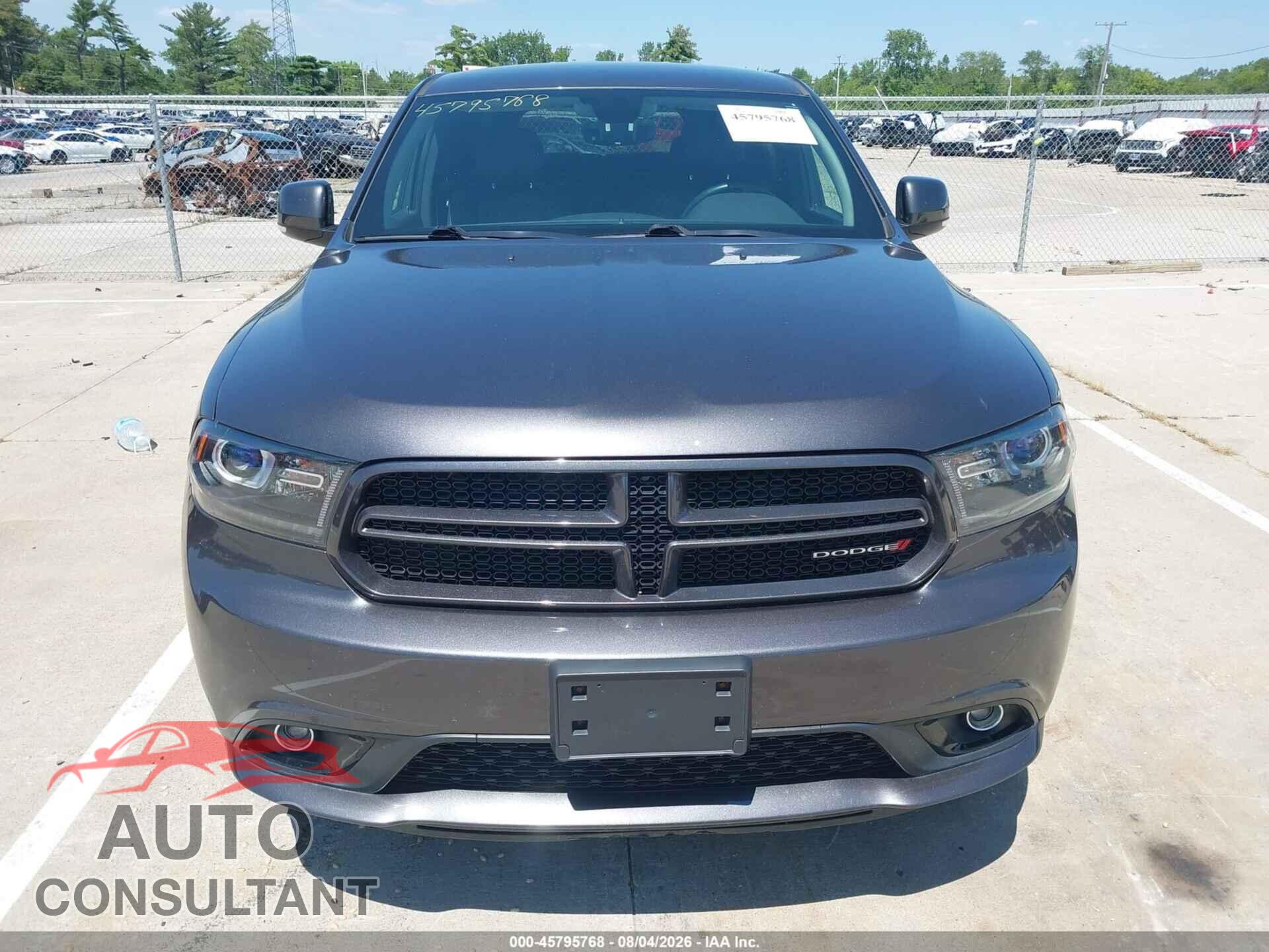DODGE DURANGO 2017 - 1C4RDJDGXHC828057