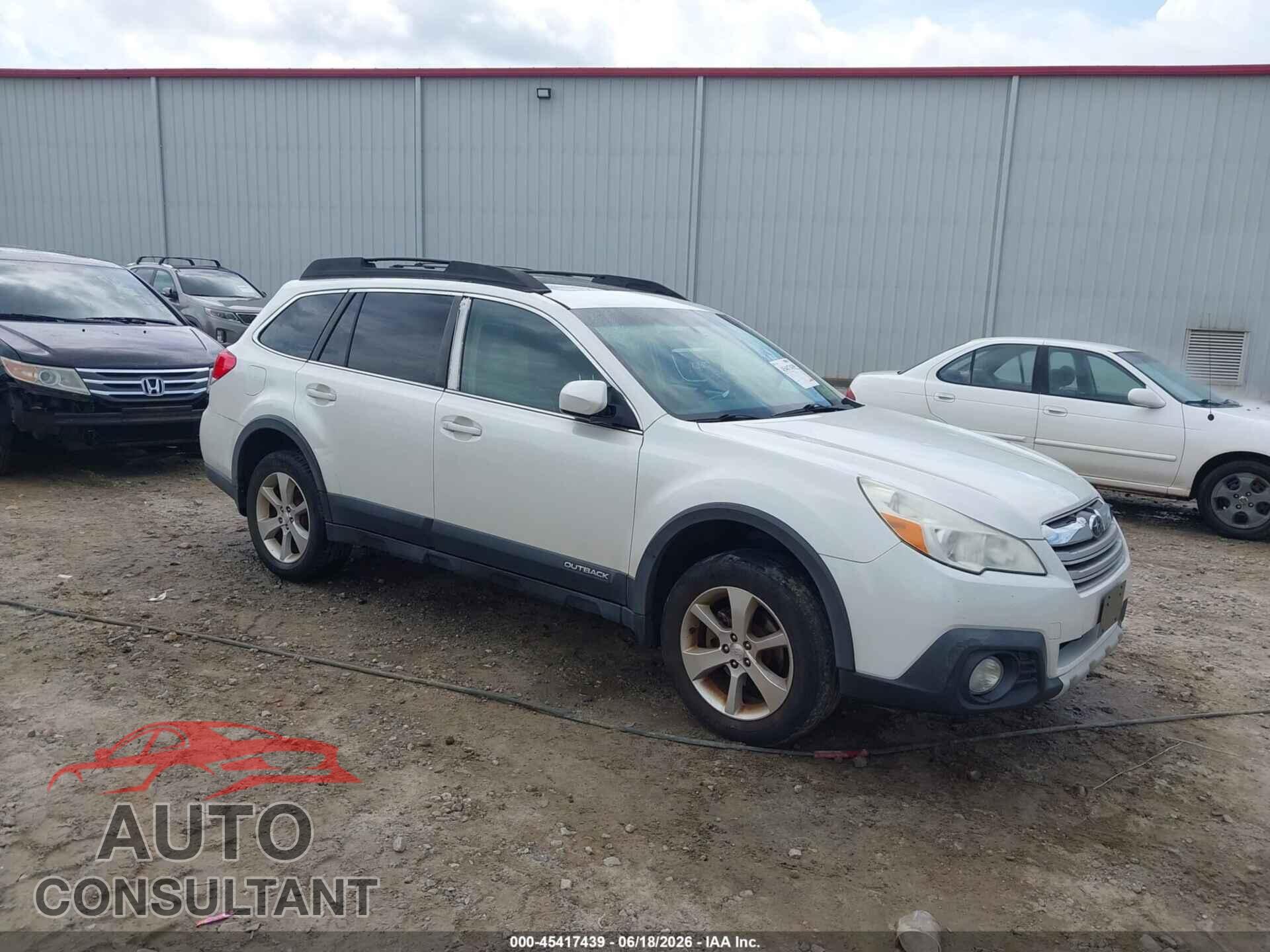 SUBARU OUTBACK 2013 - 4S4BRBLC1D3216312