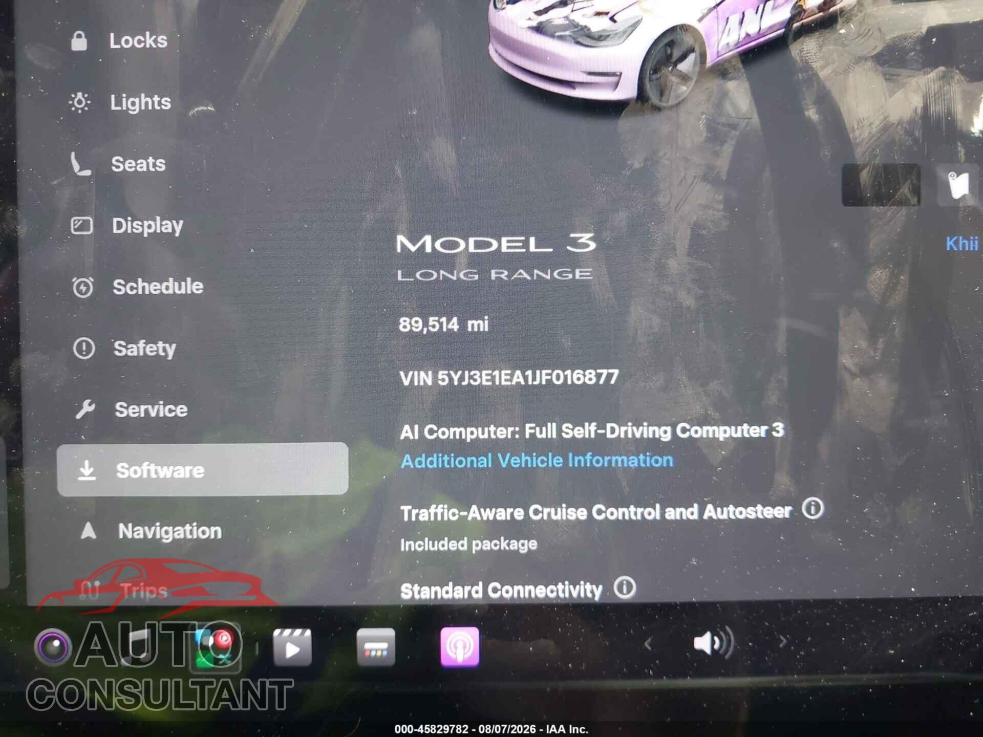 TESLA MODEL 3 2018 - 5YJ3E1EA1JF016877
