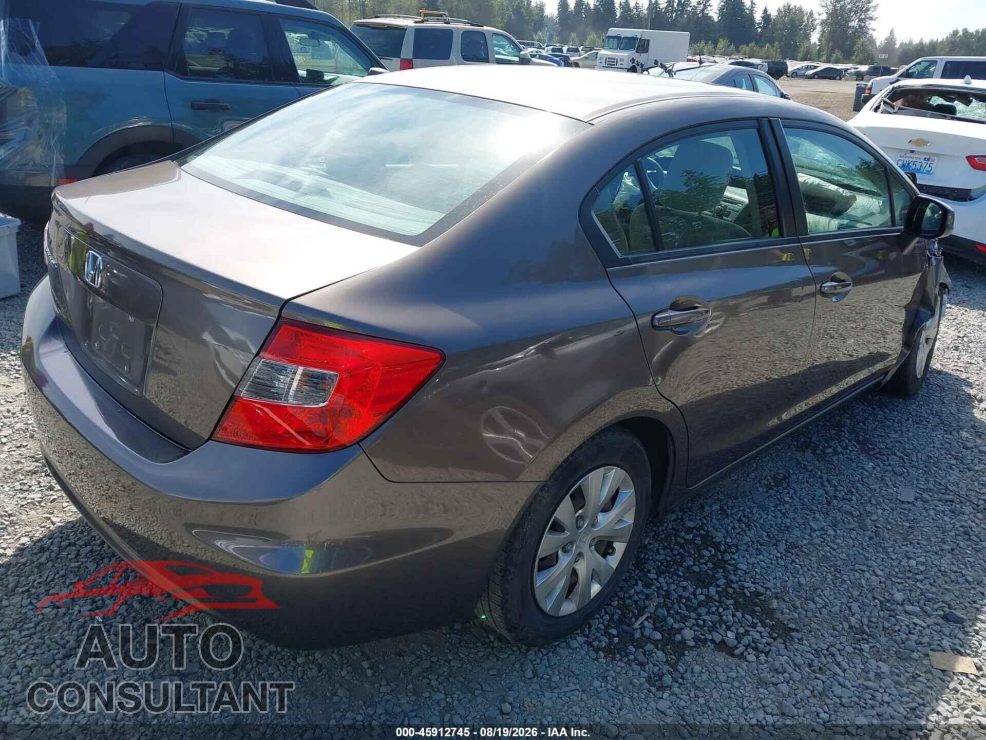 HONDA CIVIC 2012 - 2HGFB2F50CH569337
