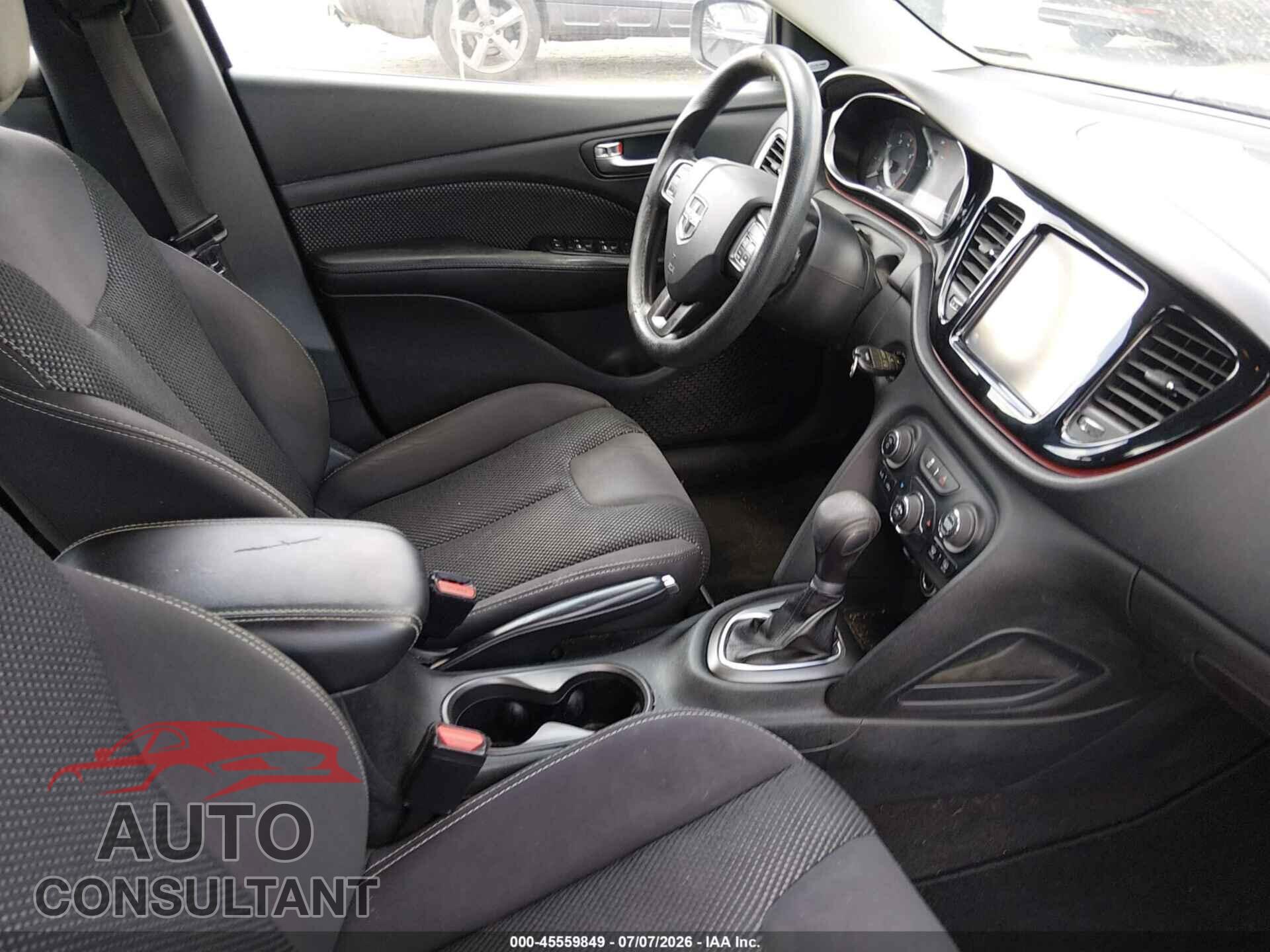 DODGE DART 2015 - 1C3CDFBBXFD242738