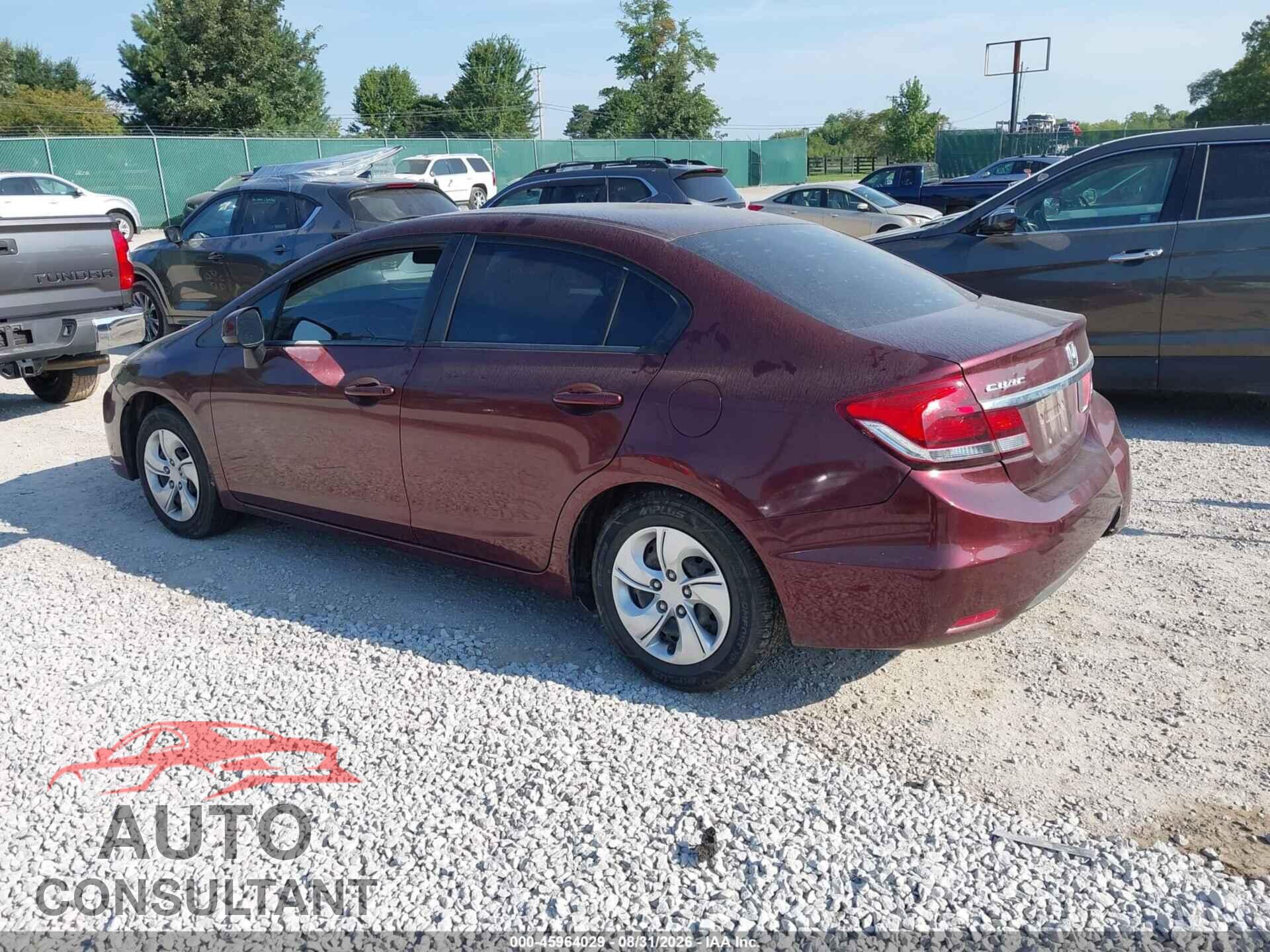 HONDA CIVIC 2013 - 19XFB2F54DE225831