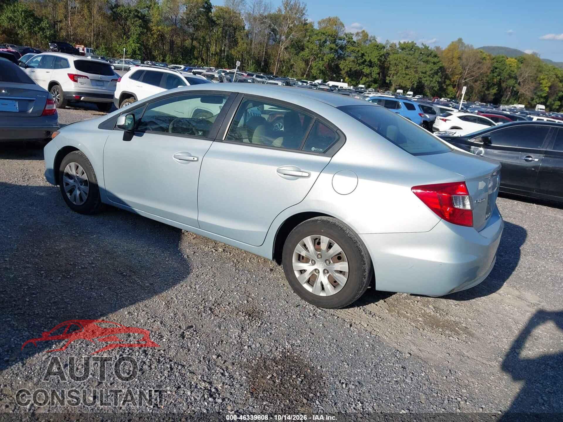 HONDA CIVIC 2012 - 19XFB2F56CE082668