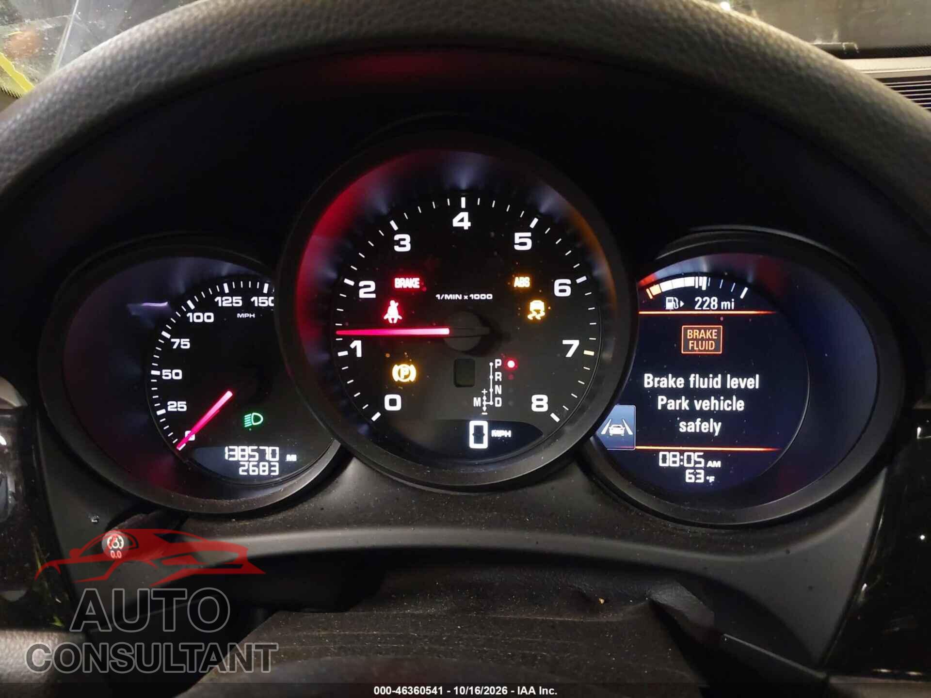PORSCHE MACAN 2017 - WP1AA2A52HLB01699